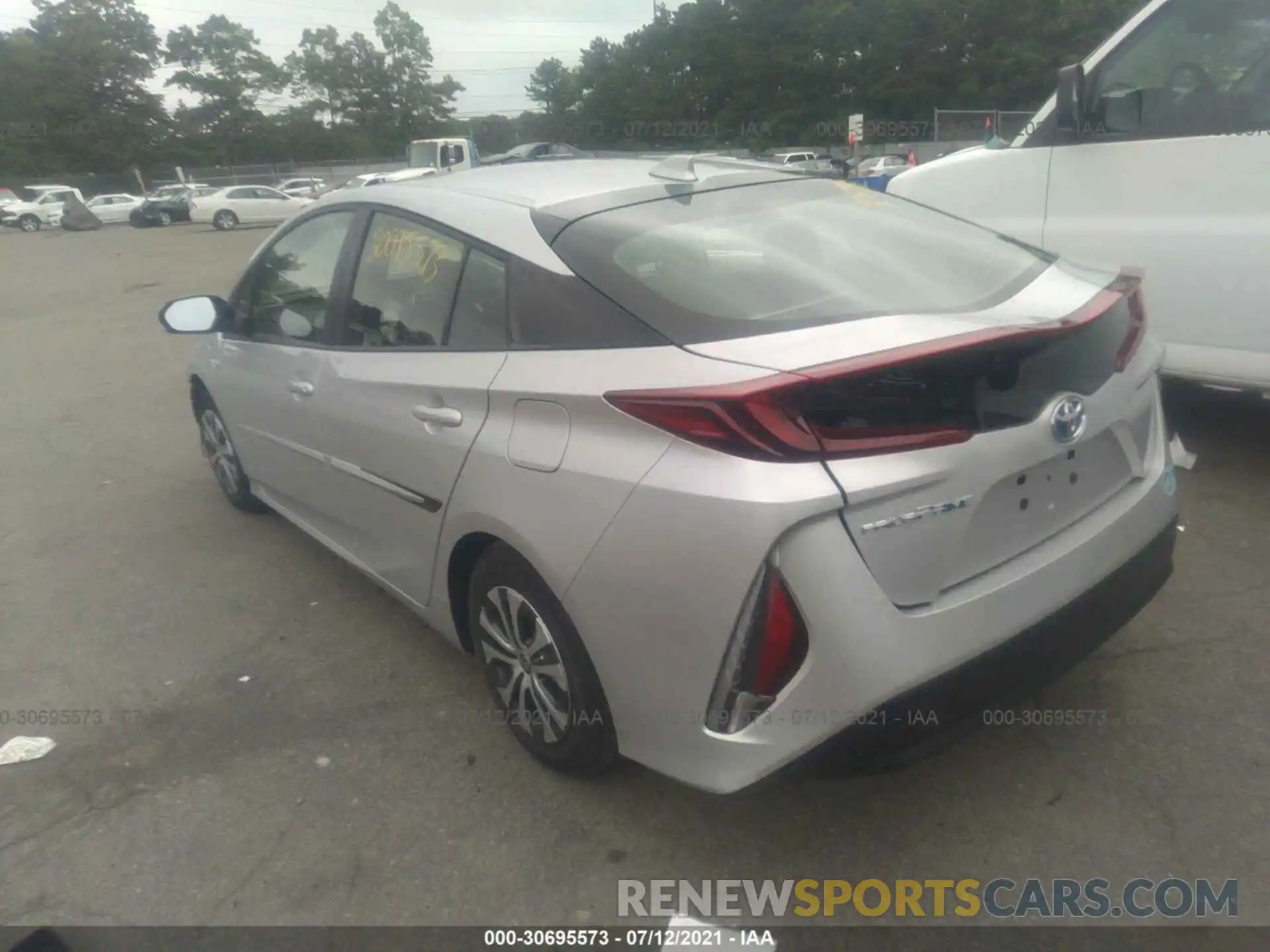 3 Photograph of a damaged car JTDKAMFPXM3181873 TOYOTA PRIUS PRIME 2021