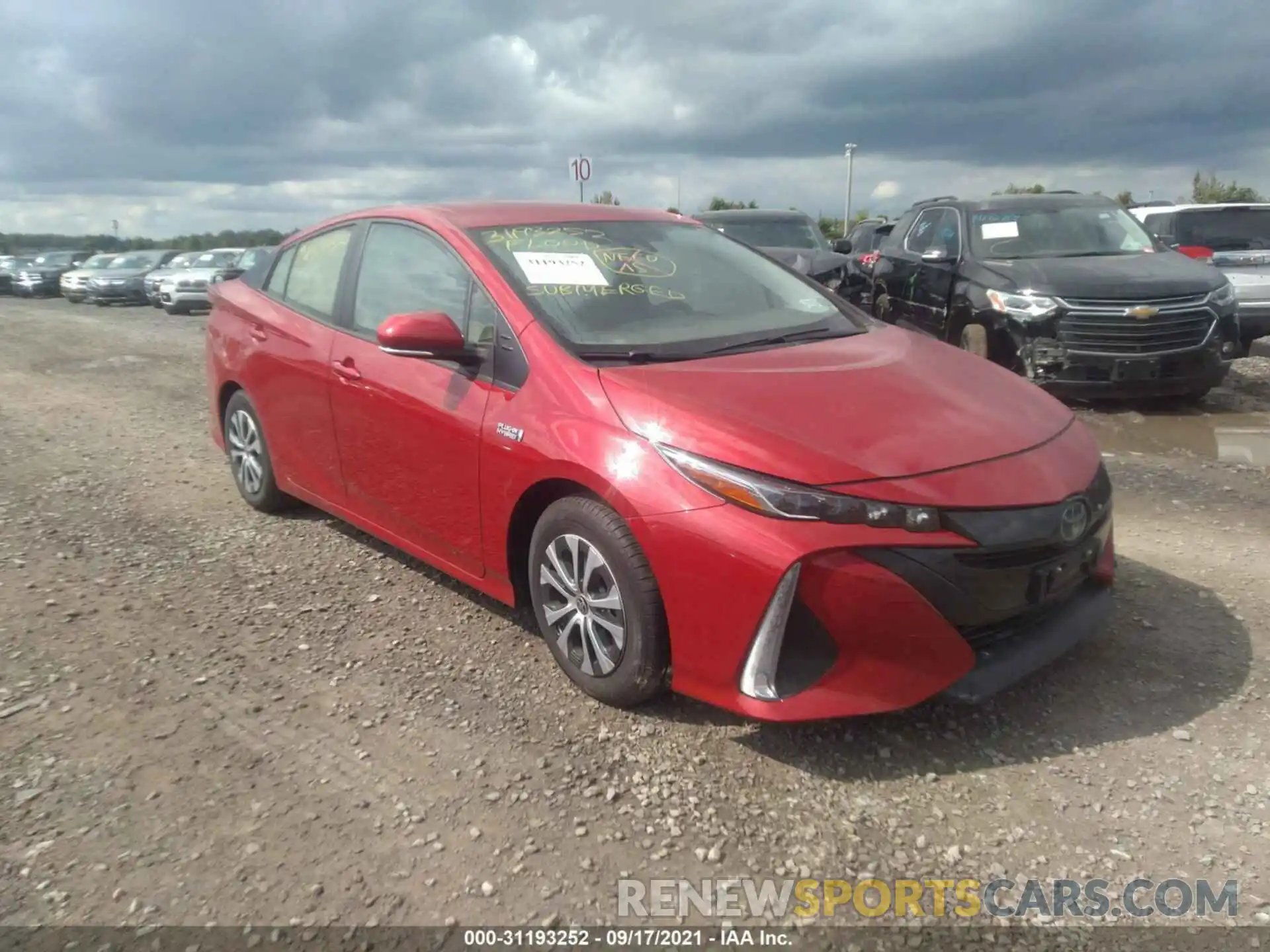 1 Photograph of a damaged car JTDKAMFPXM3185082 TOYOTA PRIUS PRIME 2021