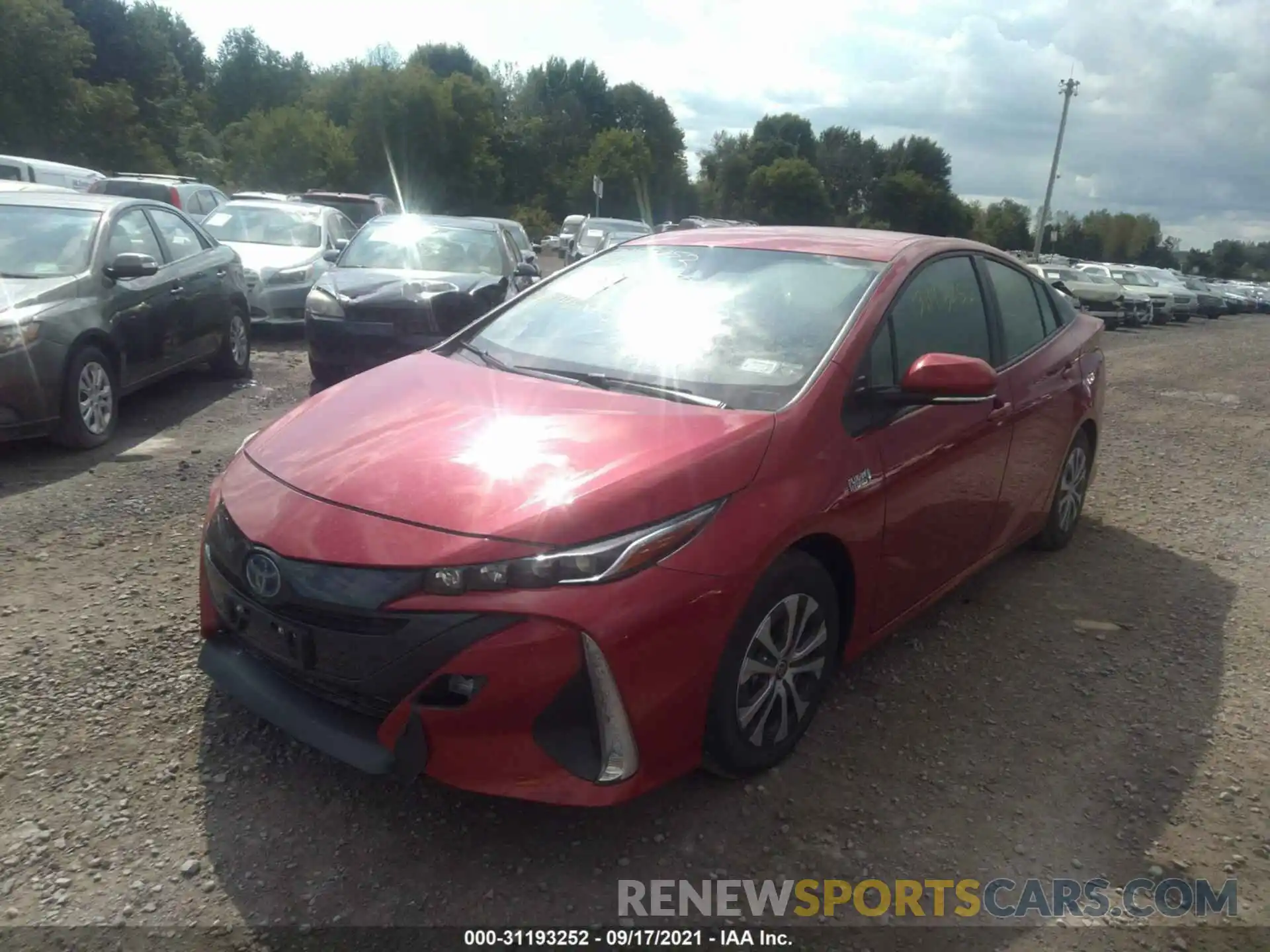 2 Photograph of a damaged car JTDKAMFPXM3185082 TOYOTA PRIUS PRIME 2021