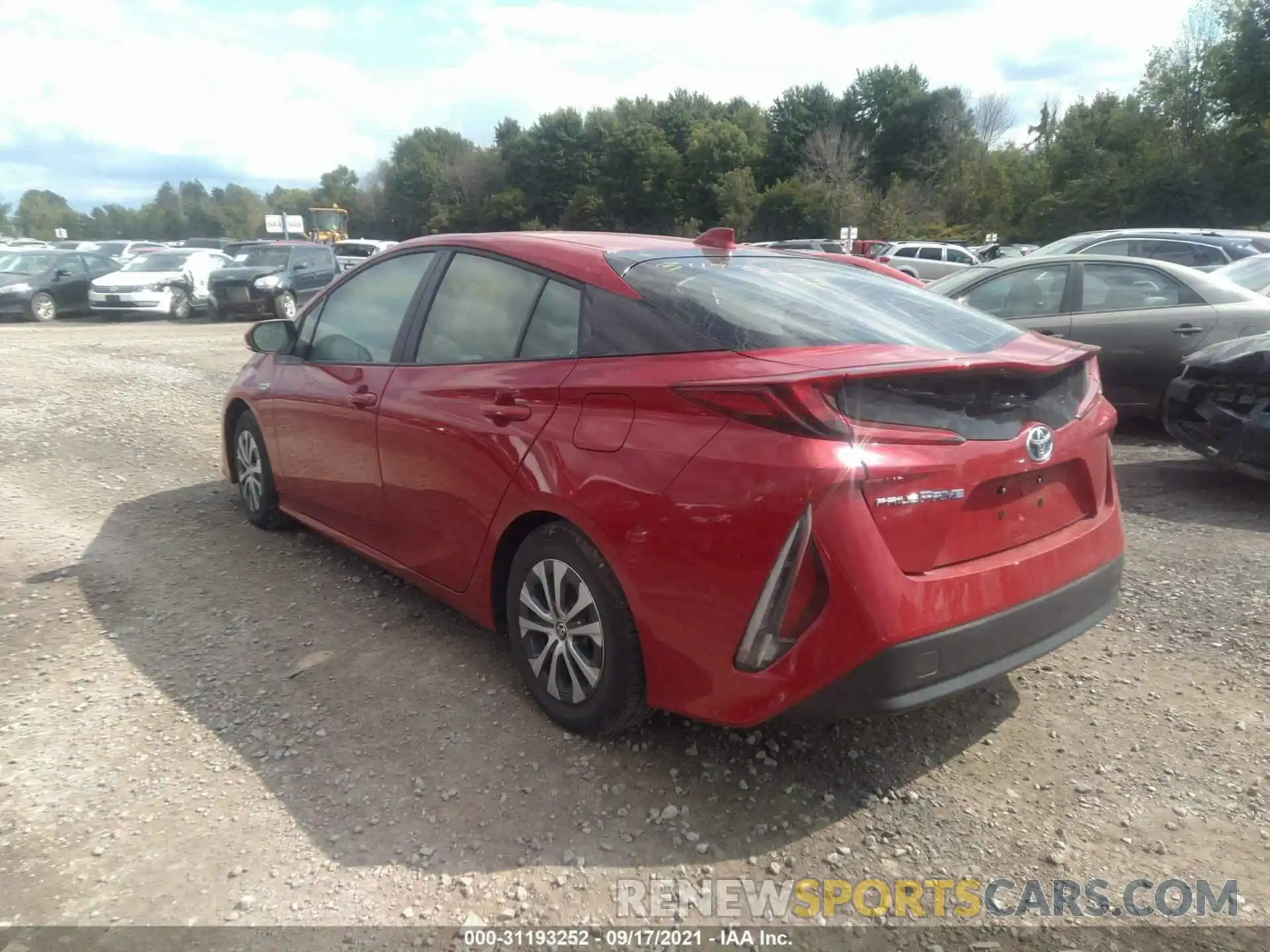 3 Photograph of a damaged car JTDKAMFPXM3185082 TOYOTA PRIUS PRIME 2021