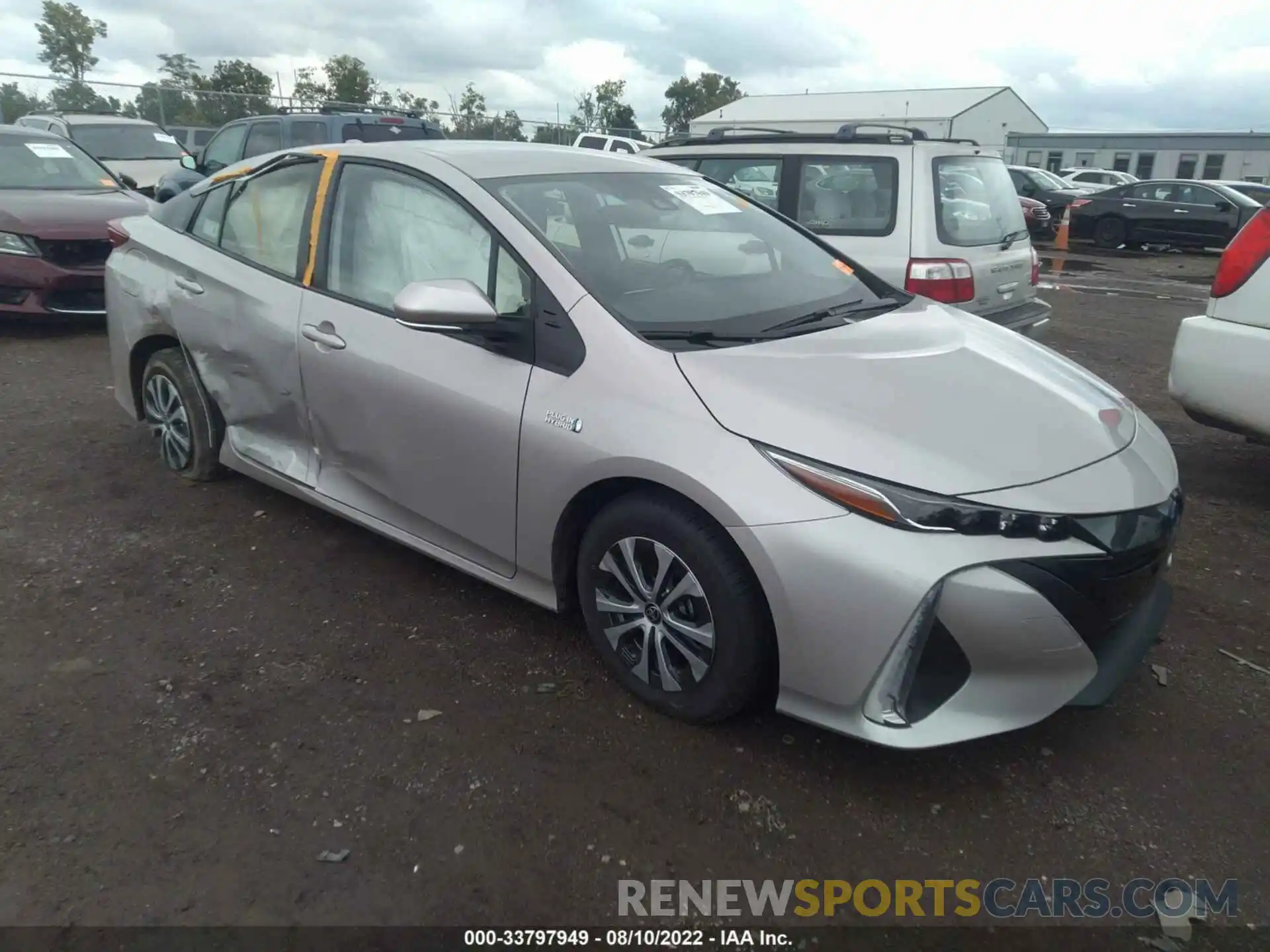 1 Photograph of a damaged car JTDKAMFPXM3186152 TOYOTA PRIUS PRIME 2021