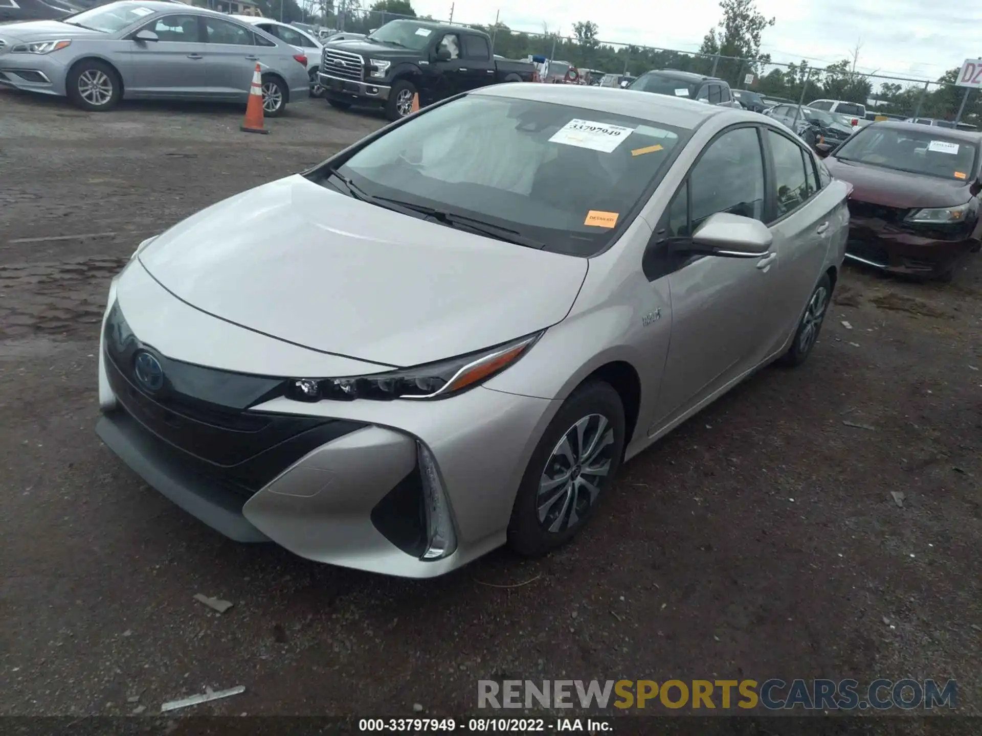 2 Photograph of a damaged car JTDKAMFPXM3186152 TOYOTA PRIUS PRIME 2021