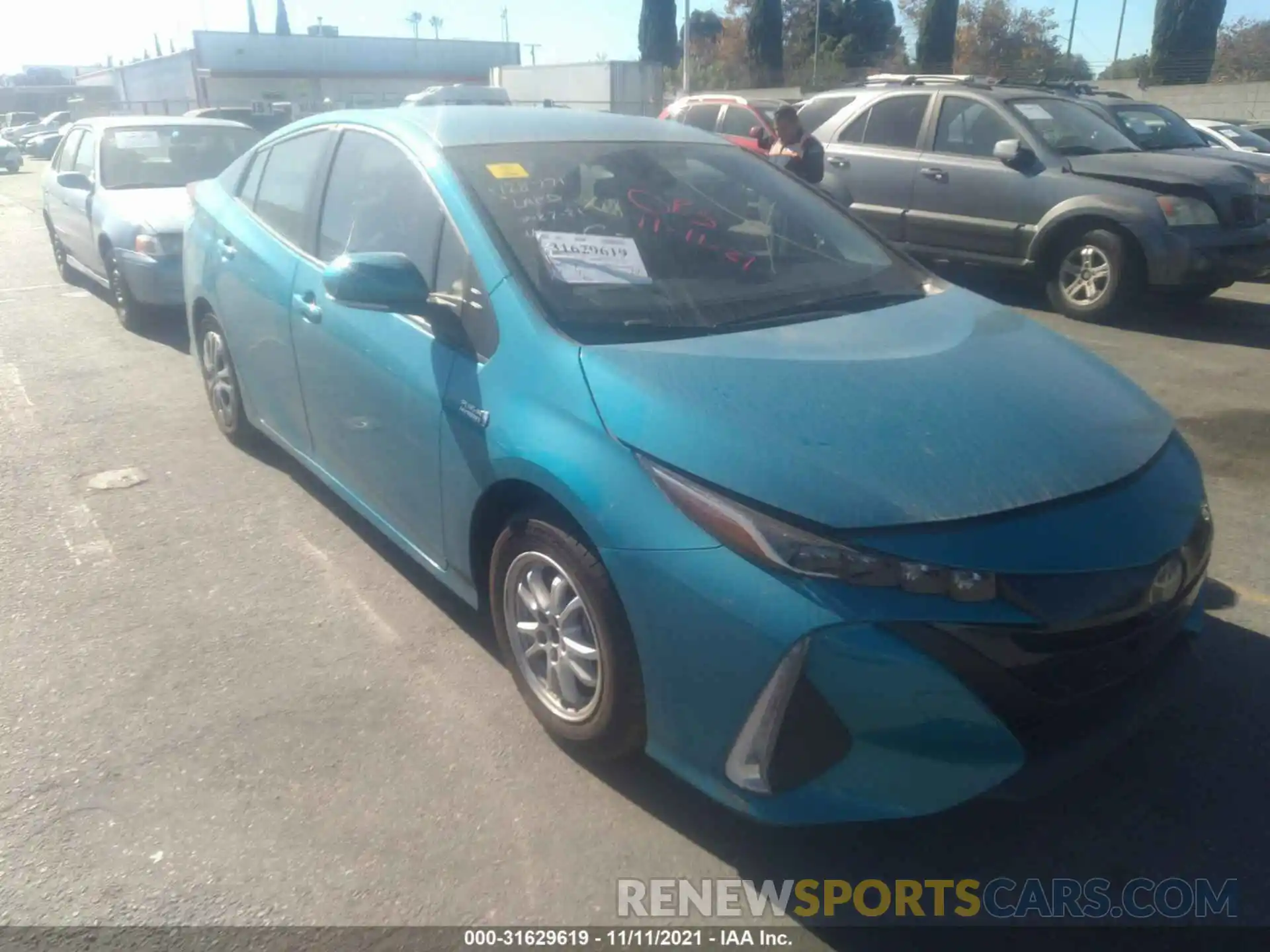 1 Photograph of a damaged car JTDKAMFPXM3194851 TOYOTA PRIUS PRIME 2021