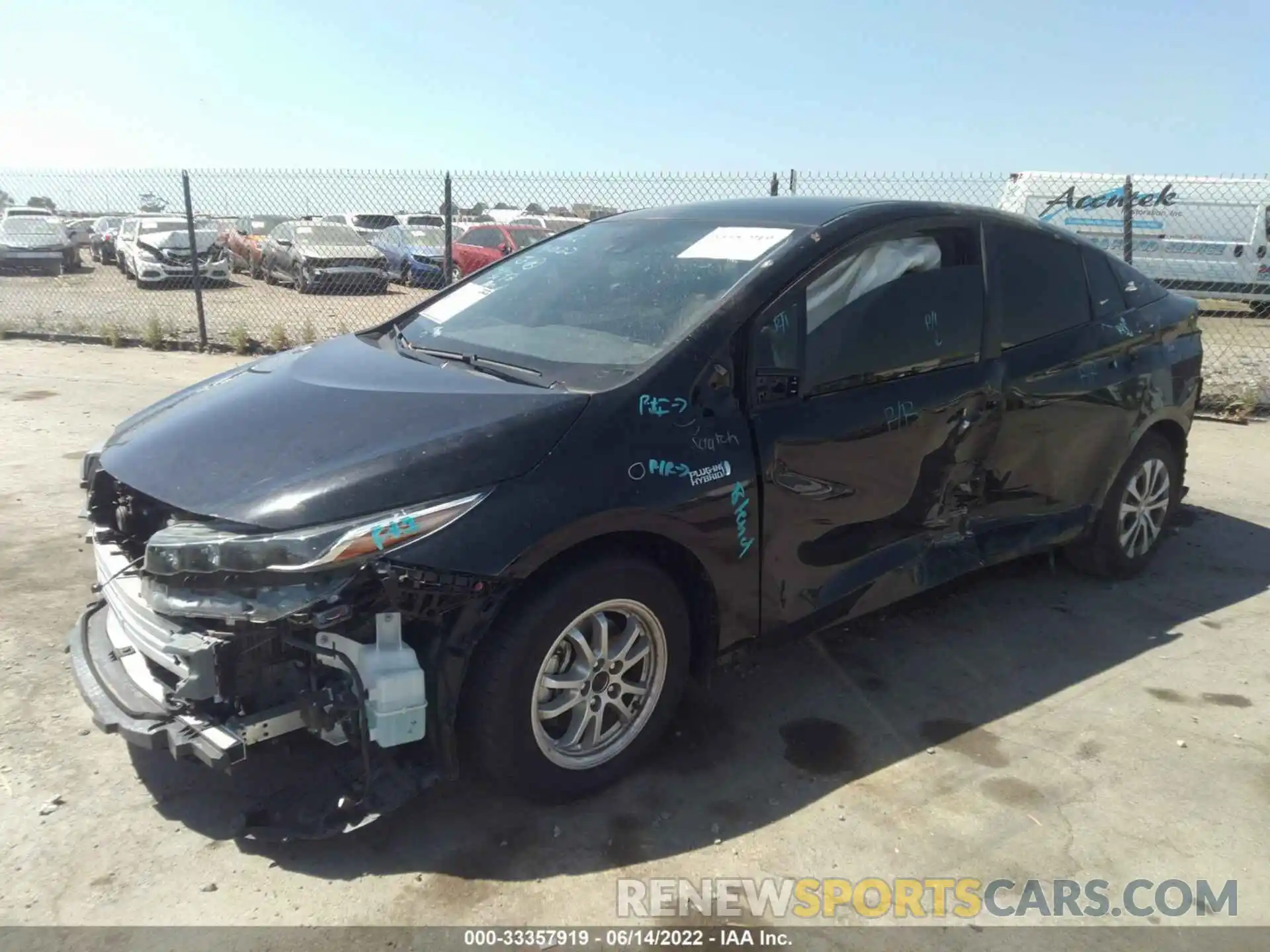 6 Фотография поврежденного автомобиля JTDKAMFPXM3195692 TOYOTA PRIUS PRIME 2021