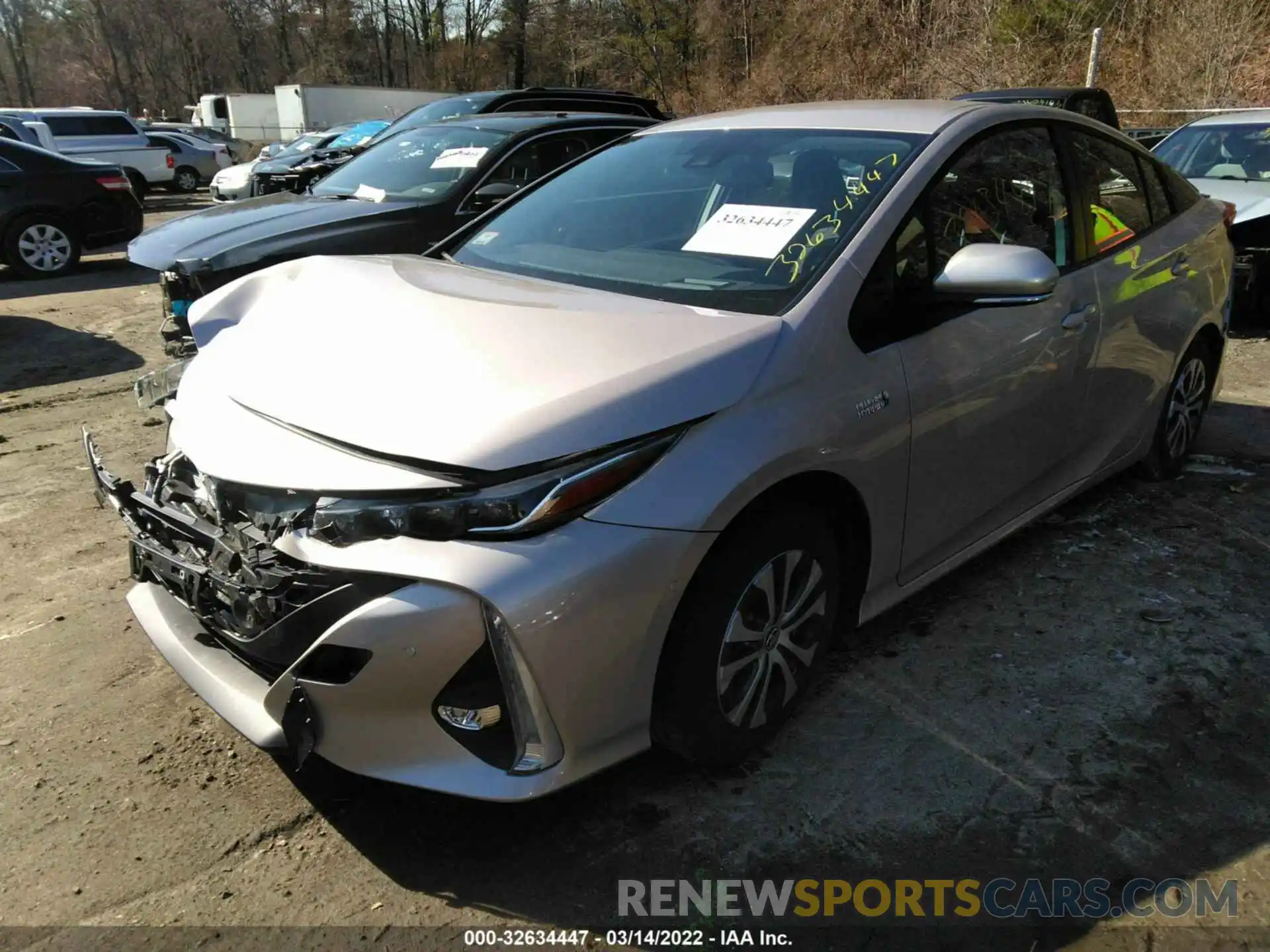 2 Photograph of a damaged car JTDKAMFP0N3200559 TOYOTA PRIUS PRIME 2022