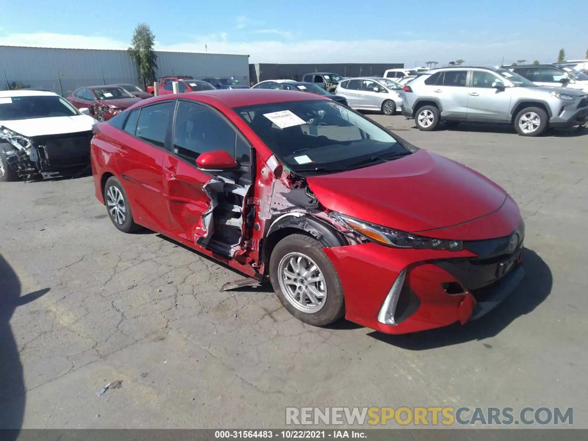 1 Photograph of a damaged car JTDKAMFP1N3197977 TOYOTA PRIUS PRIME 2022