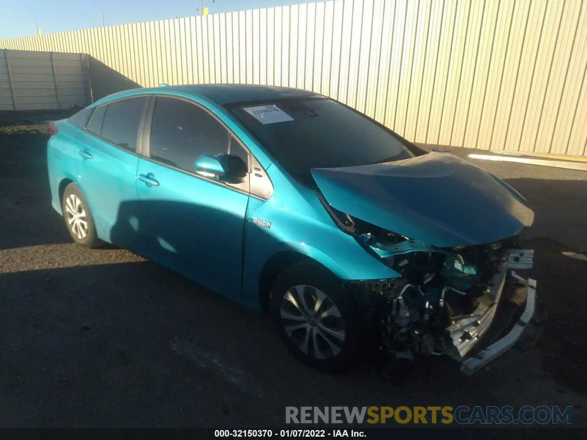 1 Photograph of a damaged car JTDKAMFP2N3203155 TOYOTA PRIUS PRIME 2022