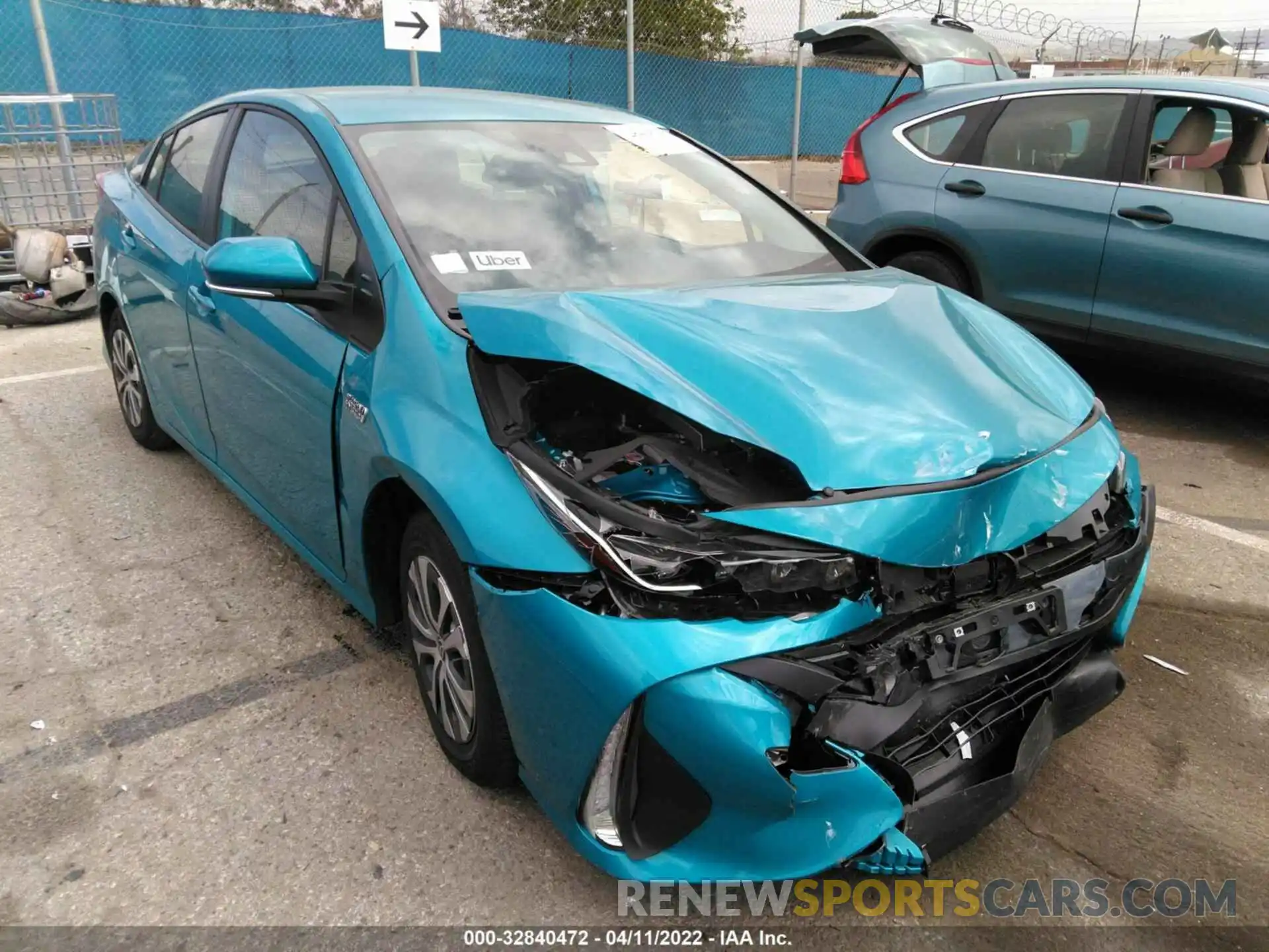 1 Photograph of a damaged car JTDKAMFP3N3209370 TOYOTA PRIUS PRIME 2022