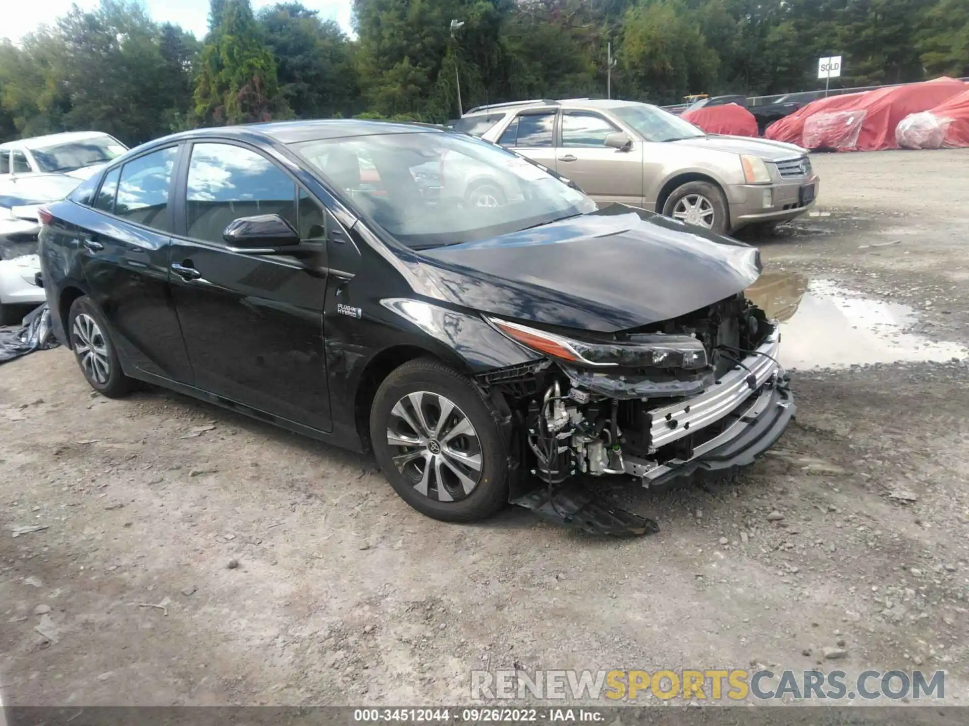 1 Photograph of a damaged car JTDKAMFP3N3210938 TOYOTA PRIUS PRIME 2022