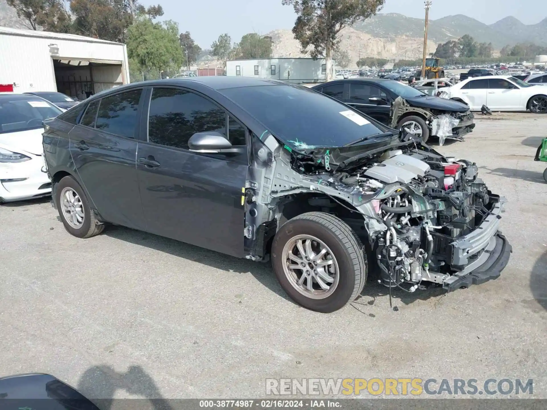 1 Photograph of a damaged car JTDKAMFP3N3229179 TOYOTA PRIUS PRIME 2022