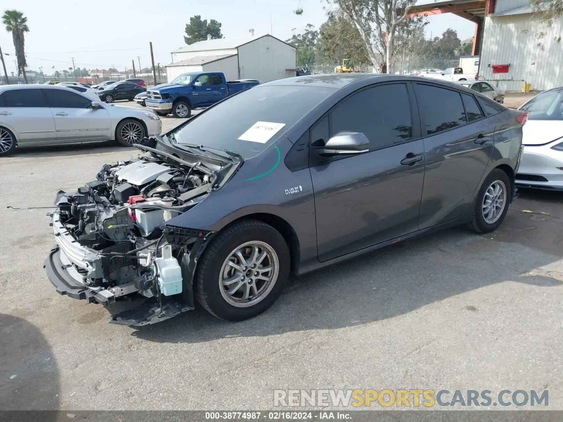 2 Photograph of a damaged car JTDKAMFP3N3229179 TOYOTA PRIUS PRIME 2022