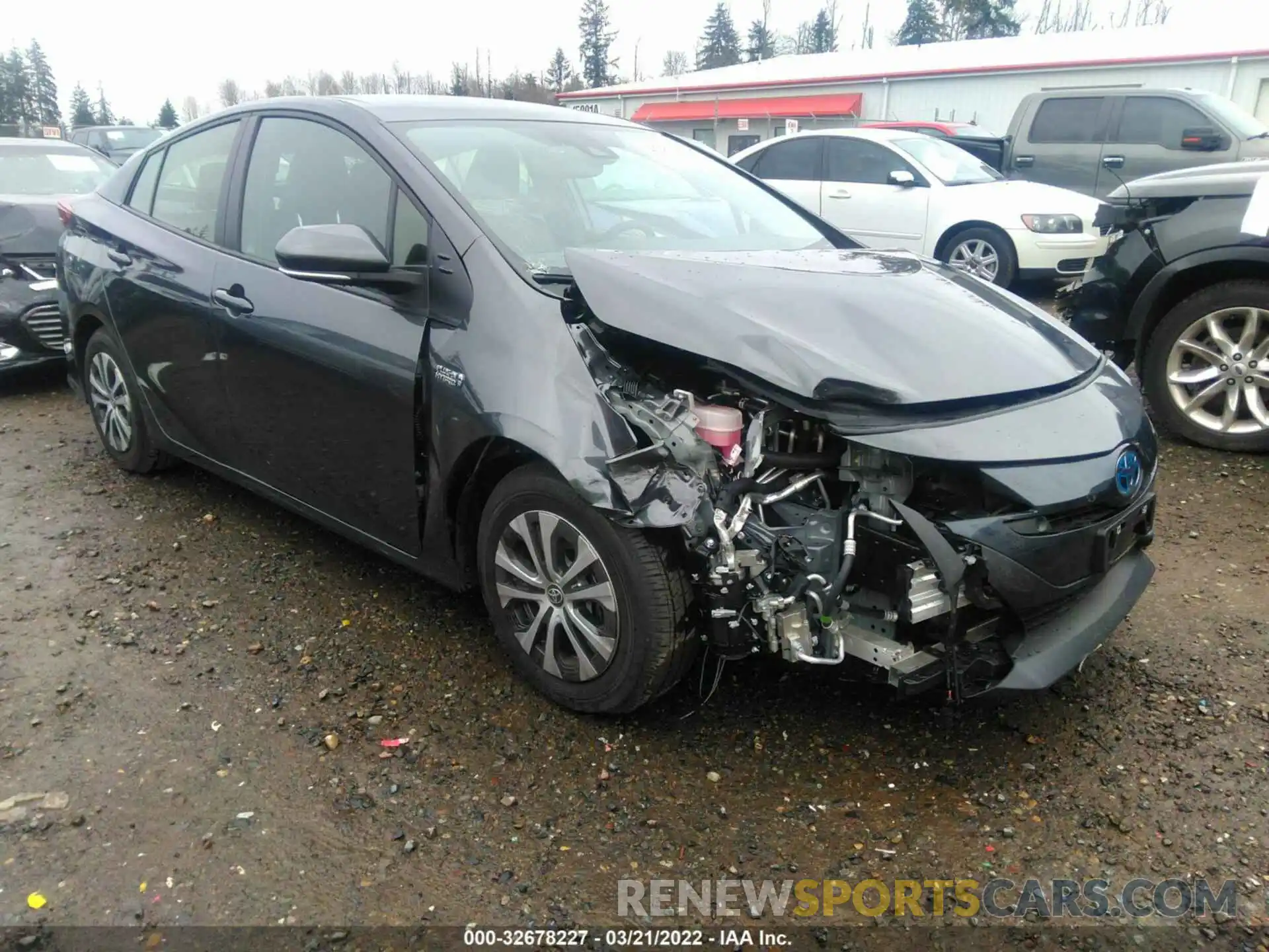 1 Photograph of a damaged car JTDKAMFP7N3207587 TOYOTA PRIUS PRIME 2022