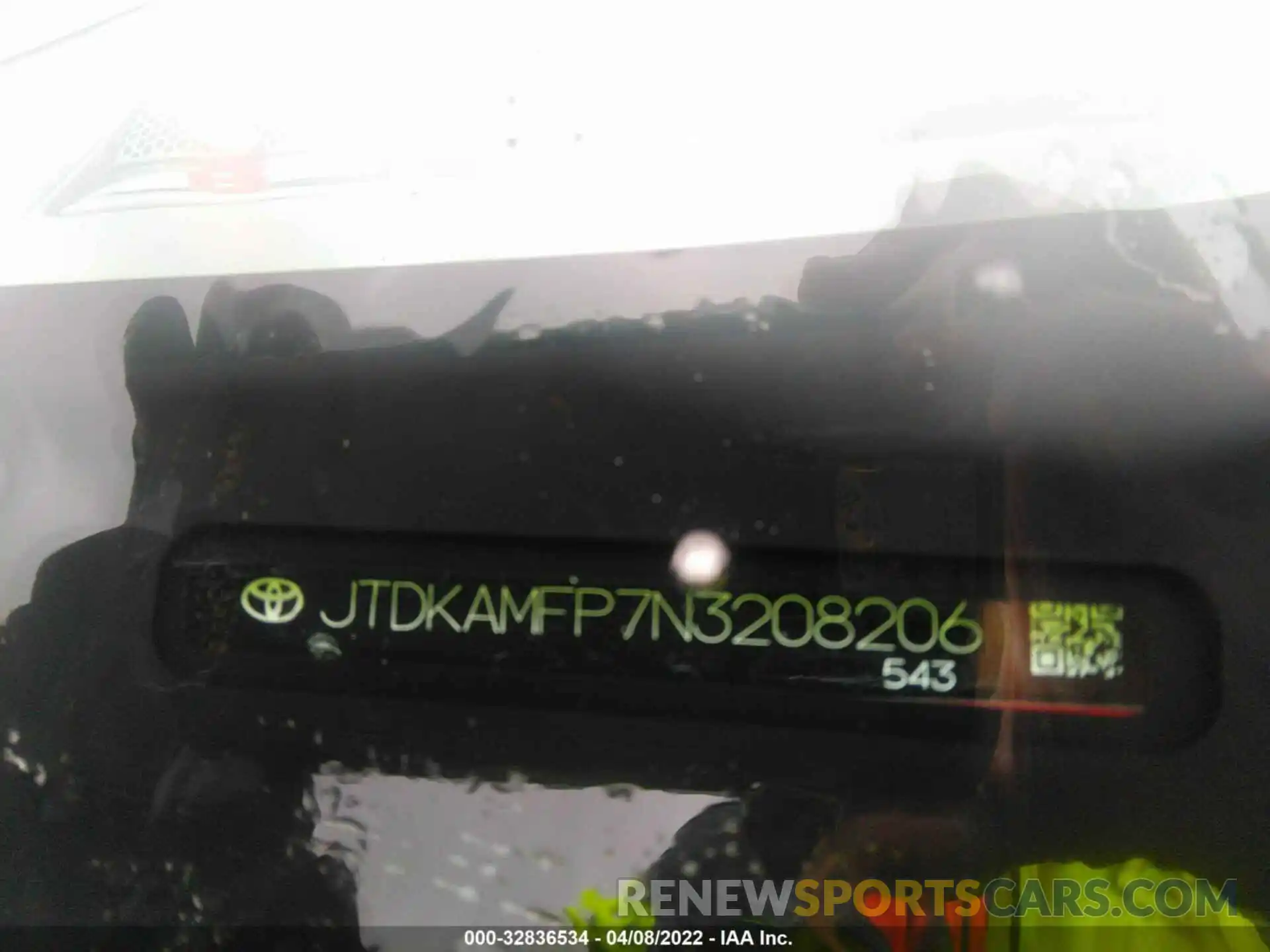 9 Photograph of a damaged car JTDKAMFP7N3208206 TOYOTA PRIUS PRIME 2022