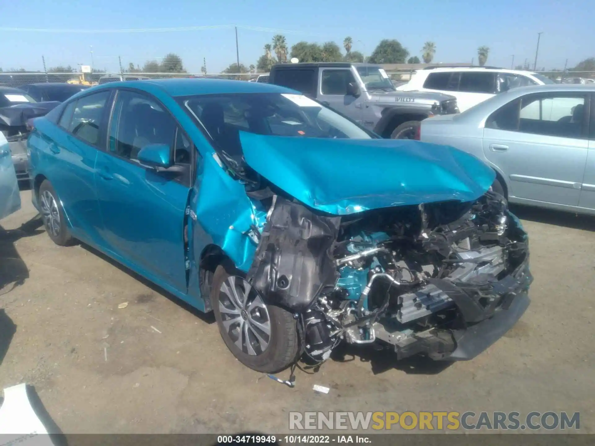 1 Photograph of a damaged car JTDKAMFP8N3202253 TOYOTA PRIUS PRIME 2022