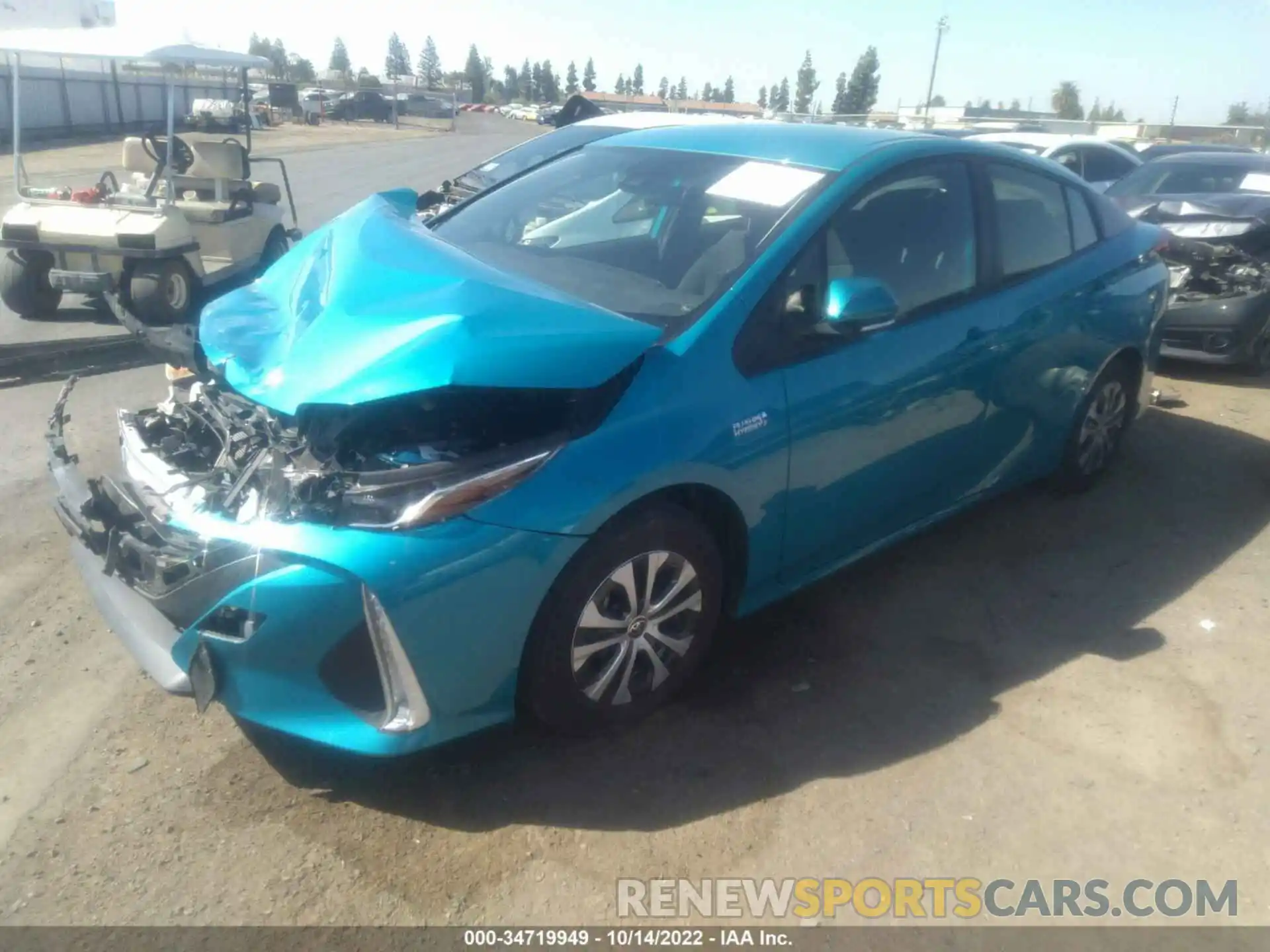 2 Photograph of a damaged car JTDKAMFP8N3202253 TOYOTA PRIUS PRIME 2022