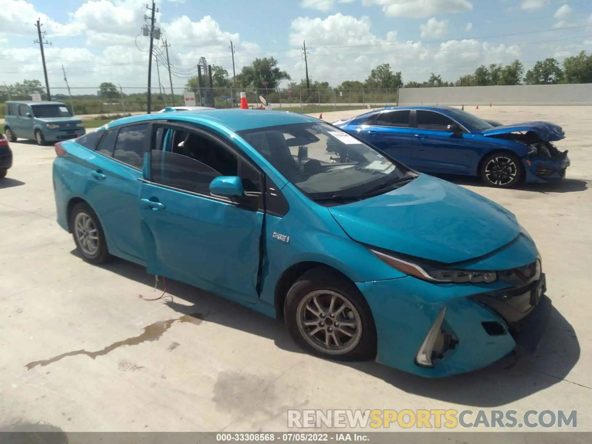 1 Photograph of a damaged car JTDKAMFP9N3202617 TOYOTA PRIUS PRIME 2022