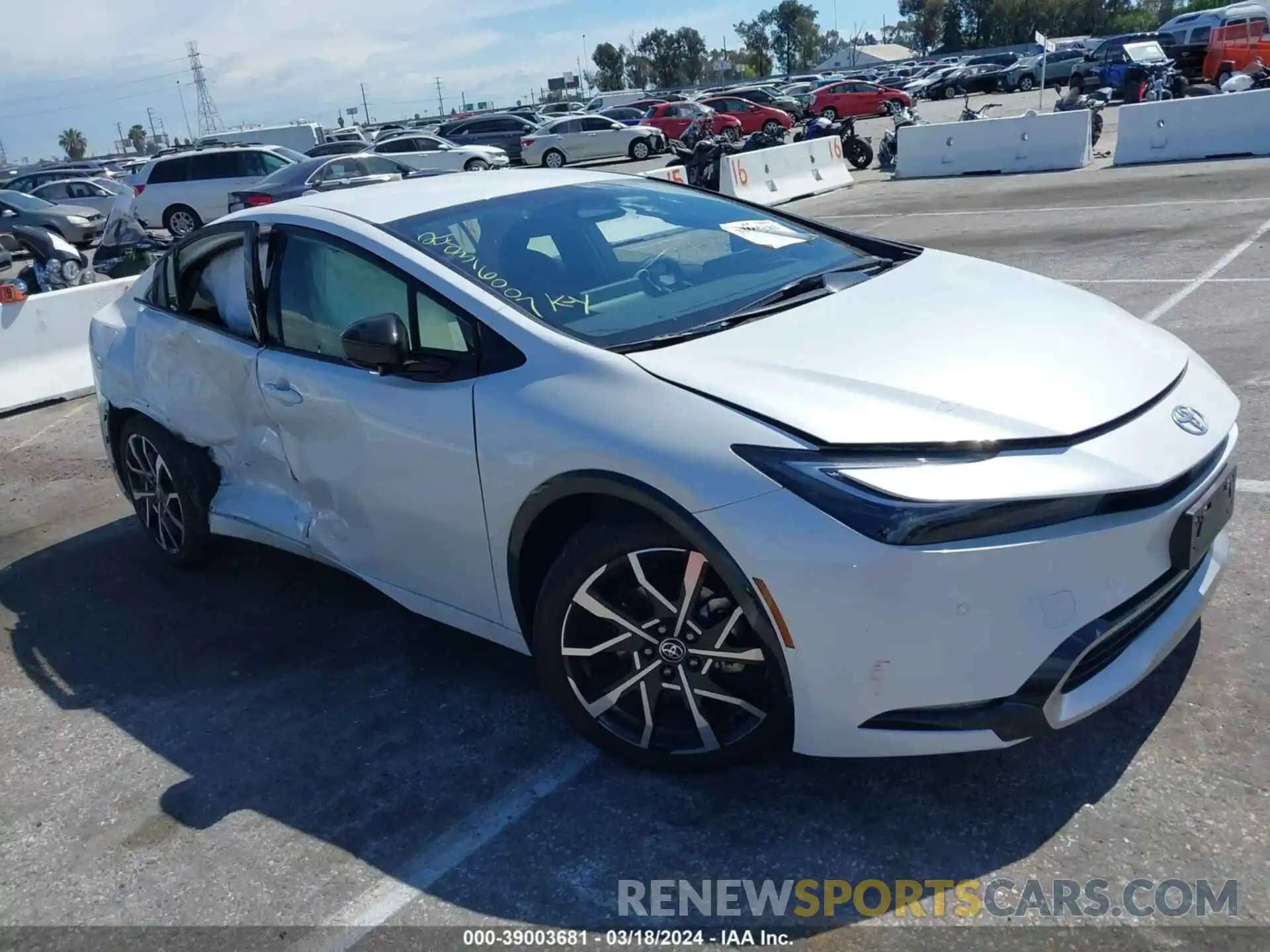 1 Photograph of a damaged car JTDACACU6R3016148 TOYOTA PRIUS PRIME 2024