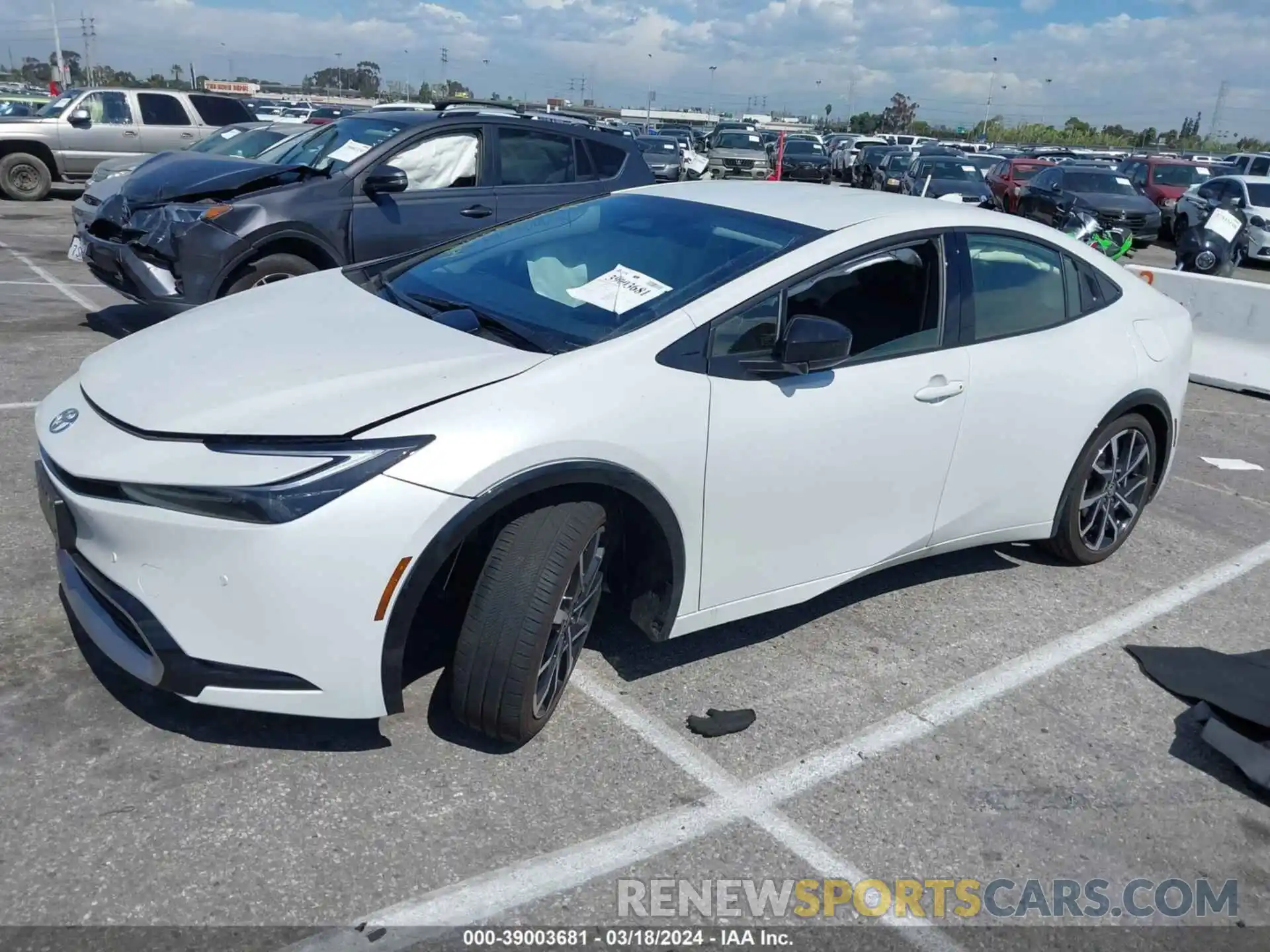 2 Photograph of a damaged car JTDACACU6R3016148 TOYOTA PRIUS PRIME 2024