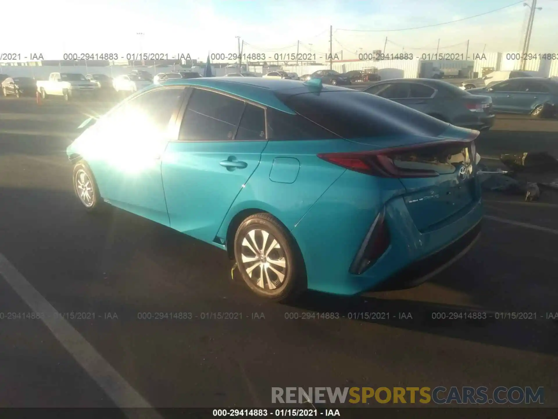 3 Photograph of a damaged car JTDKAMFP0M3170168 TOYOTA PRIUS PRIME LE X 2021