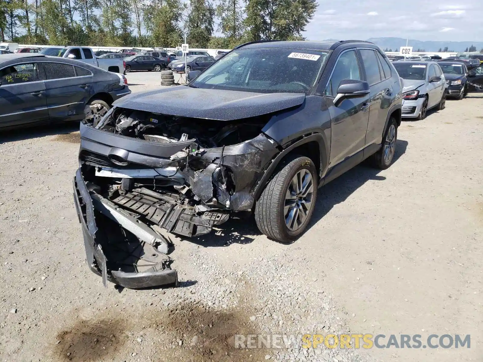 2 Photograph of a damaged car 2T3A1RFV0KC019592 TOYOTA RAV4 2019