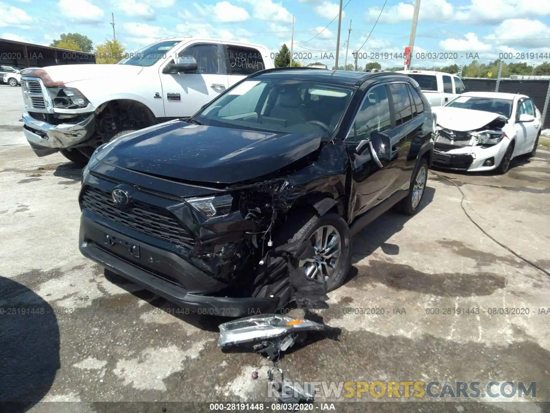 2 Фотография поврежденного автомобиля 2T3A1RFV0KC033959 TOYOTA RAV4 2019