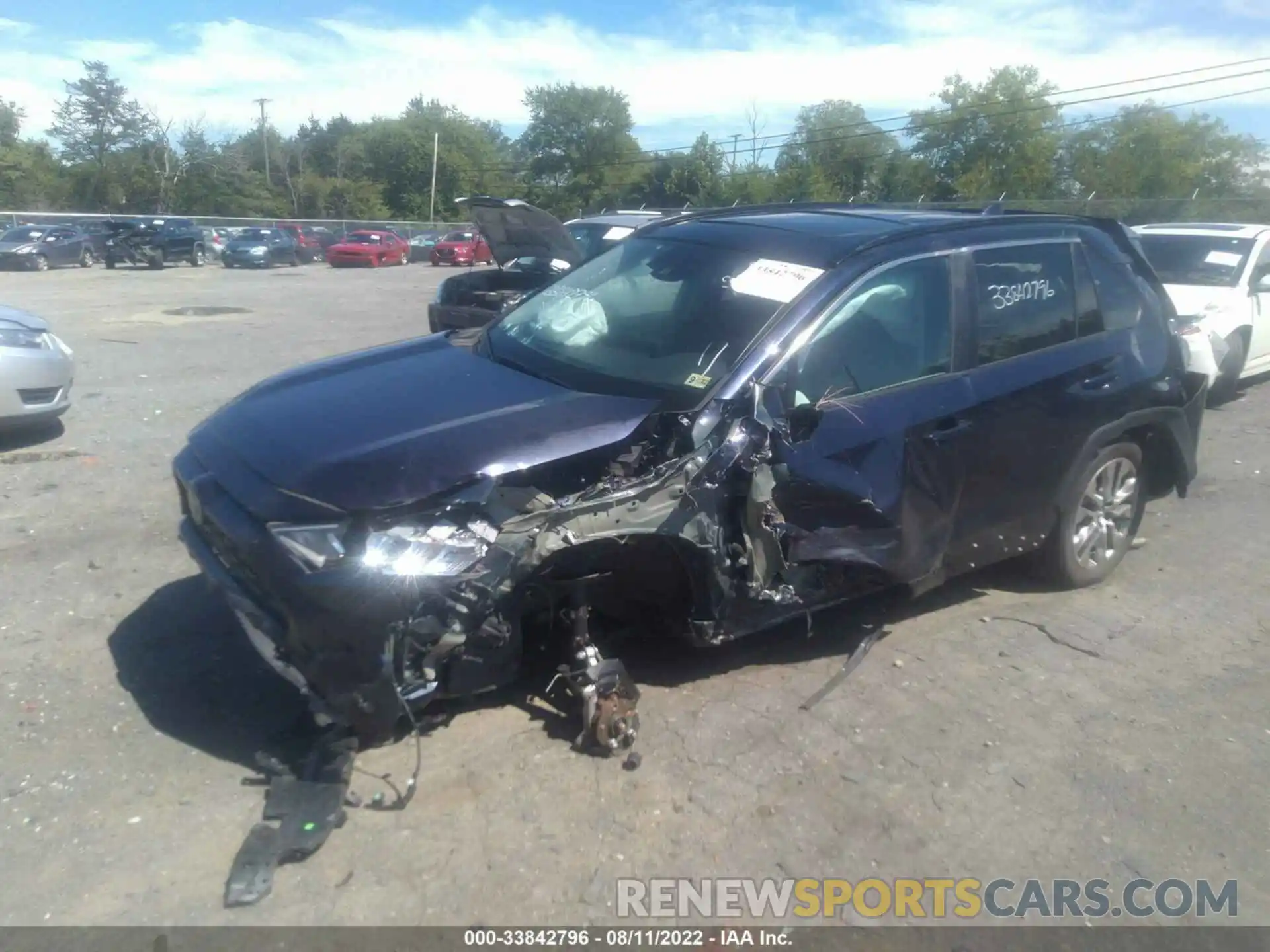 2 Photograph of a damaged car 2T3A1RFV0KW051358 TOYOTA RAV4 2019