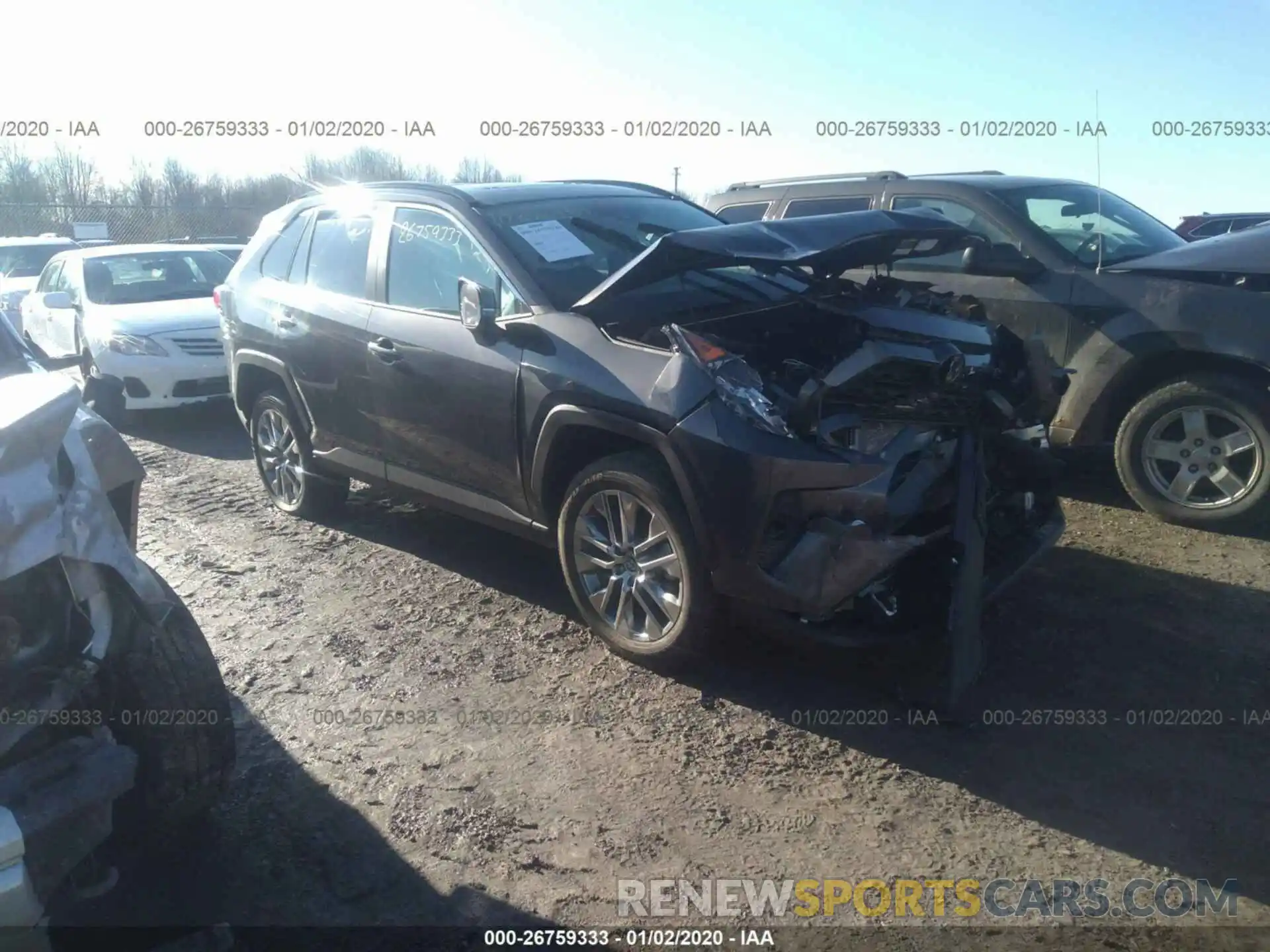 1 Photograph of a damaged car 2T3A1RFV0KW060013 TOYOTA RAV4 2019