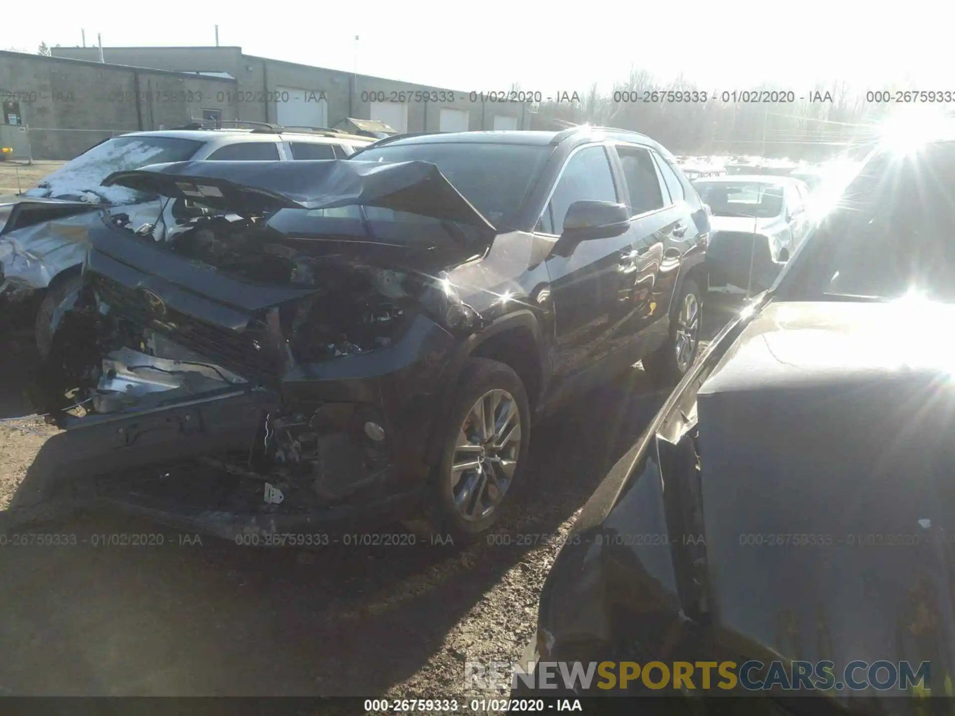 2 Photograph of a damaged car 2T3A1RFV0KW060013 TOYOTA RAV4 2019