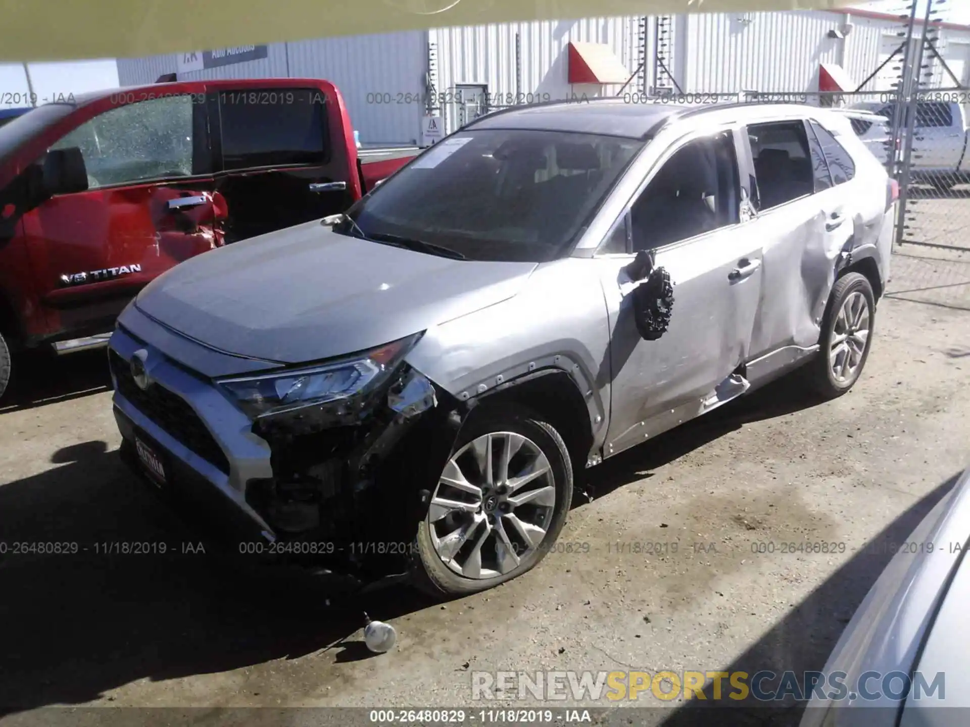 2 Фотография поврежденного автомобиля 2T3A1RFV1KC041438 TOYOTA RAV4 2019