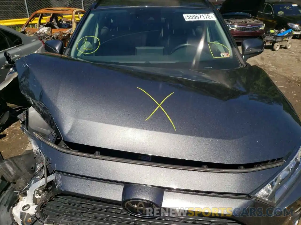 7 Photograph of a damaged car 2T3A1RFV1KC044453 TOYOTA RAV4 2019