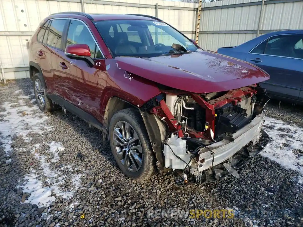 1 Photograph of a damaged car 2T3A1RFV1KC052097 TOYOTA RAV4 2019