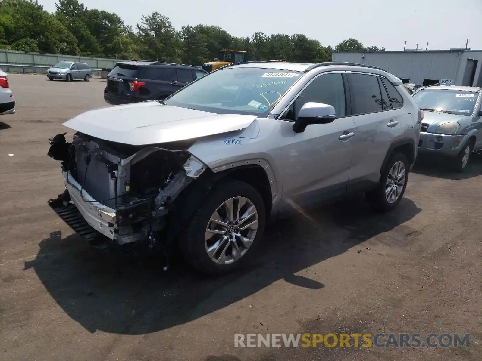 2 Photograph of a damaged car 2T3A1RFV1KC053038 TOYOTA RAV4 2019