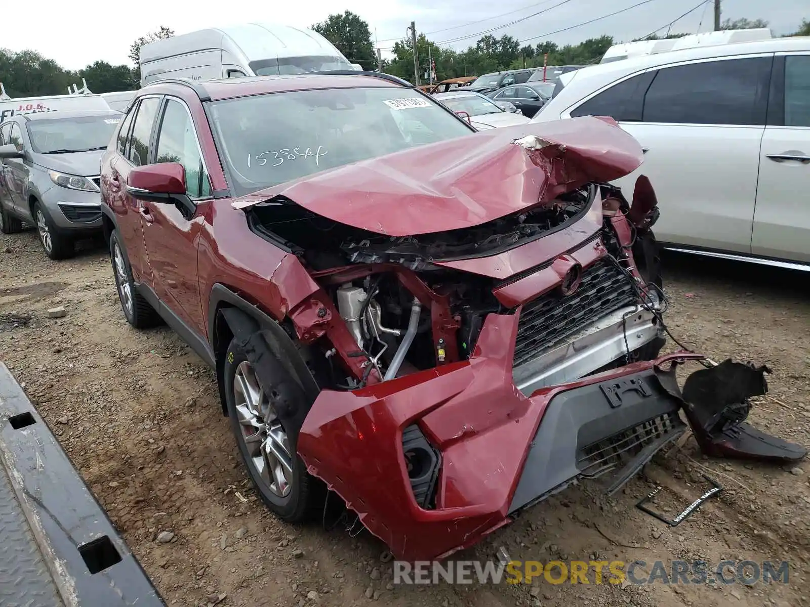 1 Photograph of a damaged car 2T3A1RFV1KC053251 TOYOTA RAV4 2019