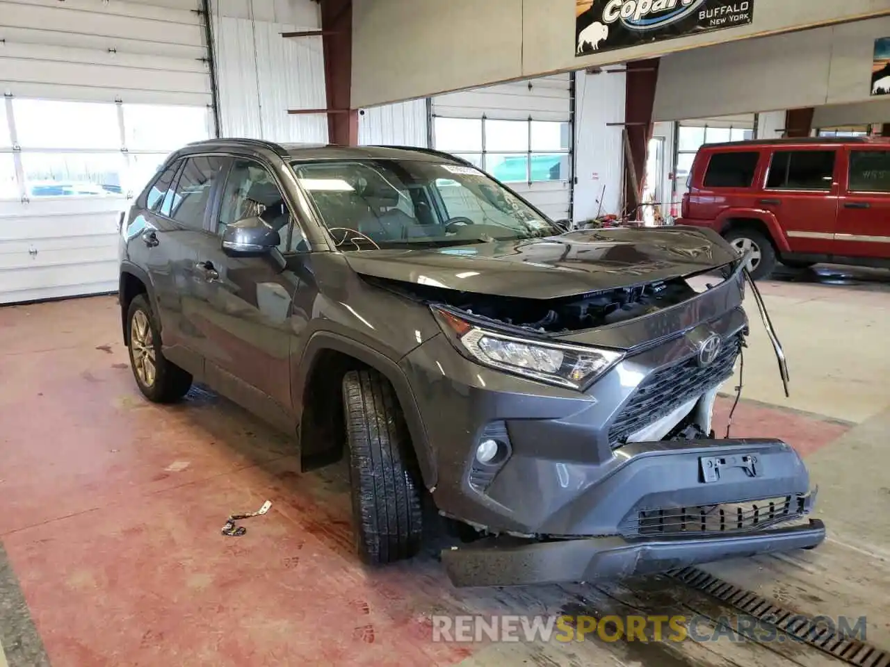 1 Photograph of a damaged car 2T3A1RFV1KW057993 TOYOTA RAV4 2019