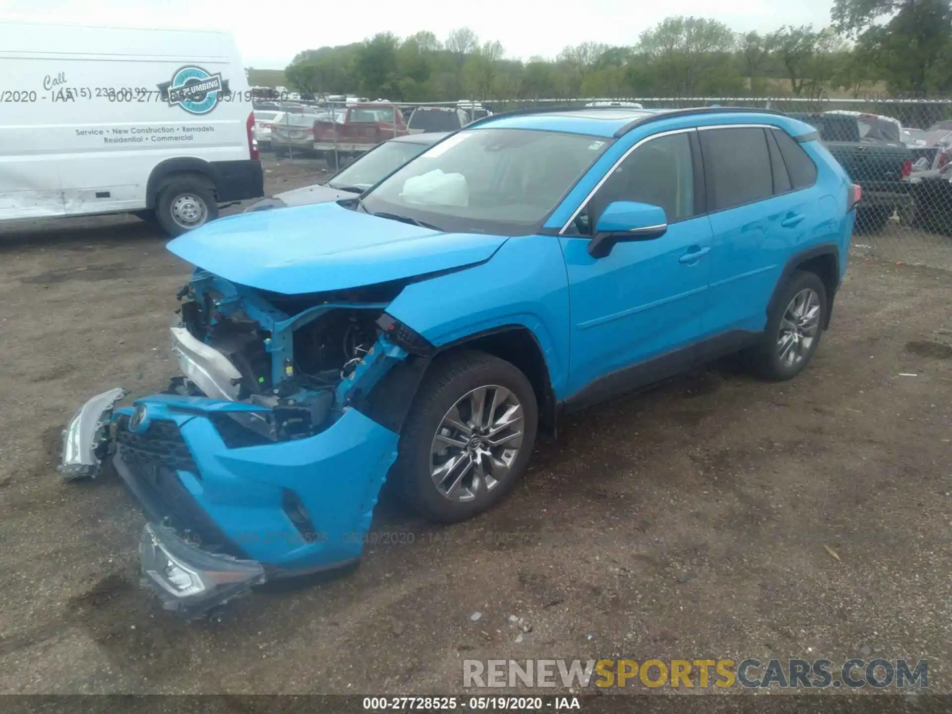 2 Фотография поврежденного автомобиля 2T3A1RFV2KC047605 TOYOTA RAV4 2019