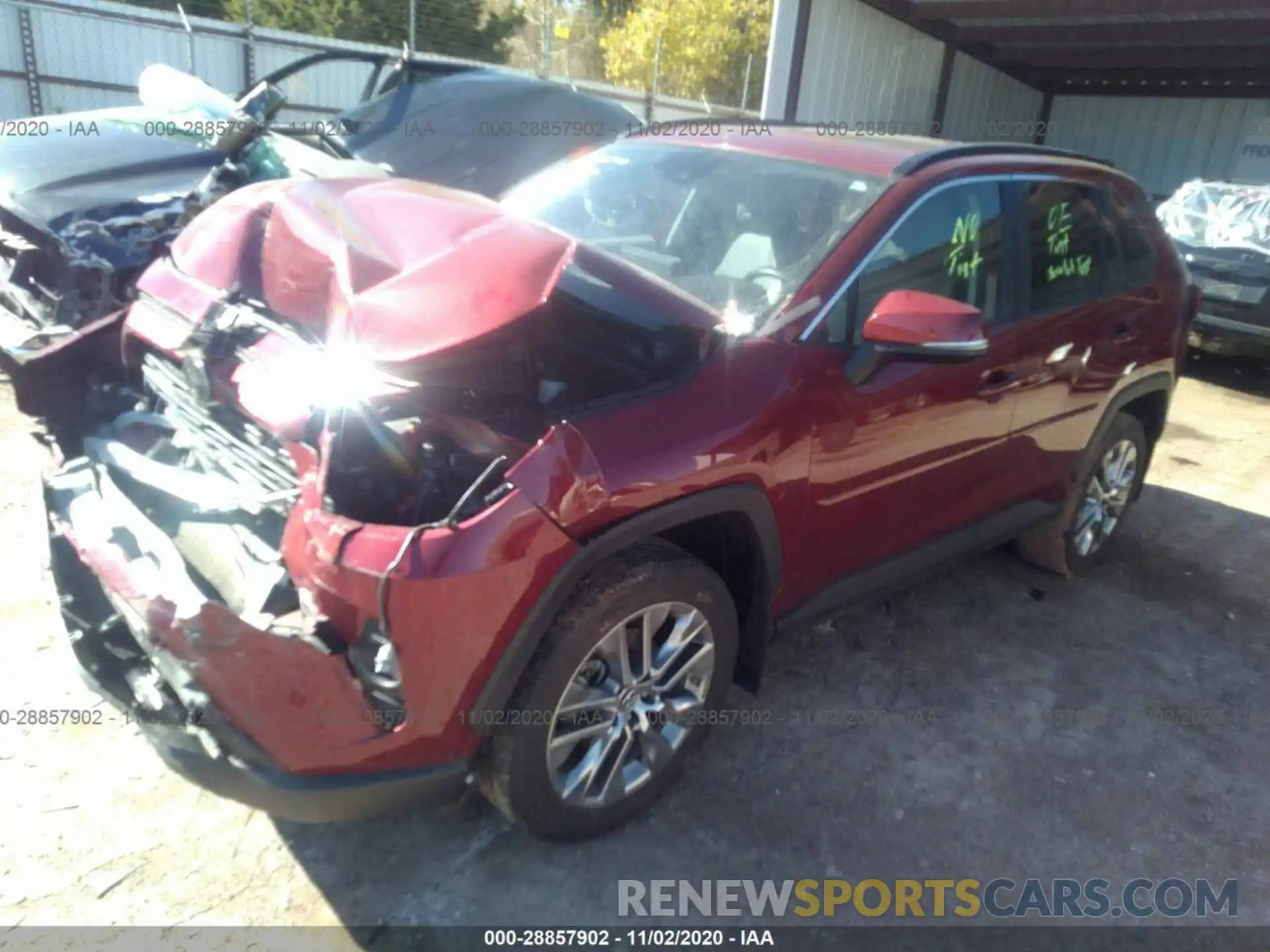 2 Photograph of a damaged car 2T3A1RFV2KW064094 TOYOTA RAV4 2019