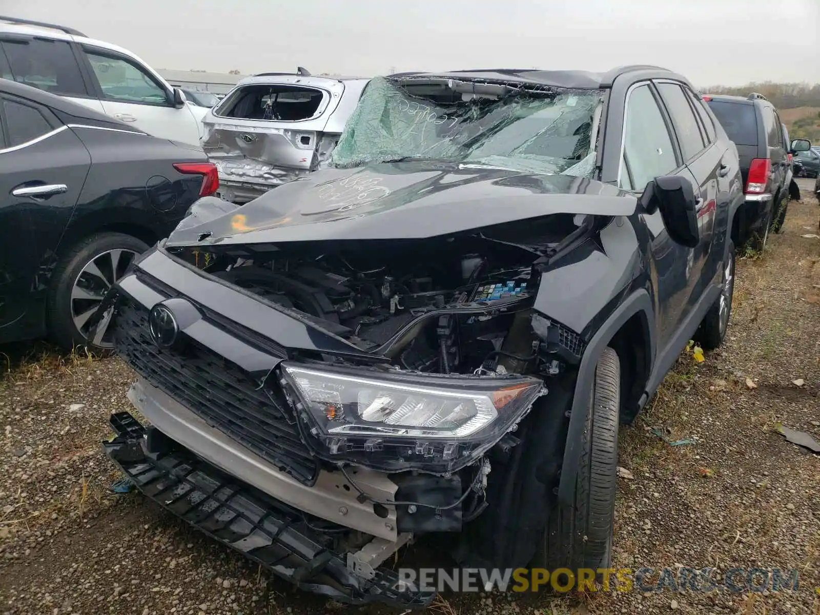 2 Photograph of a damaged car 2T3A1RFV2KW077475 TOYOTA RAV4 2019