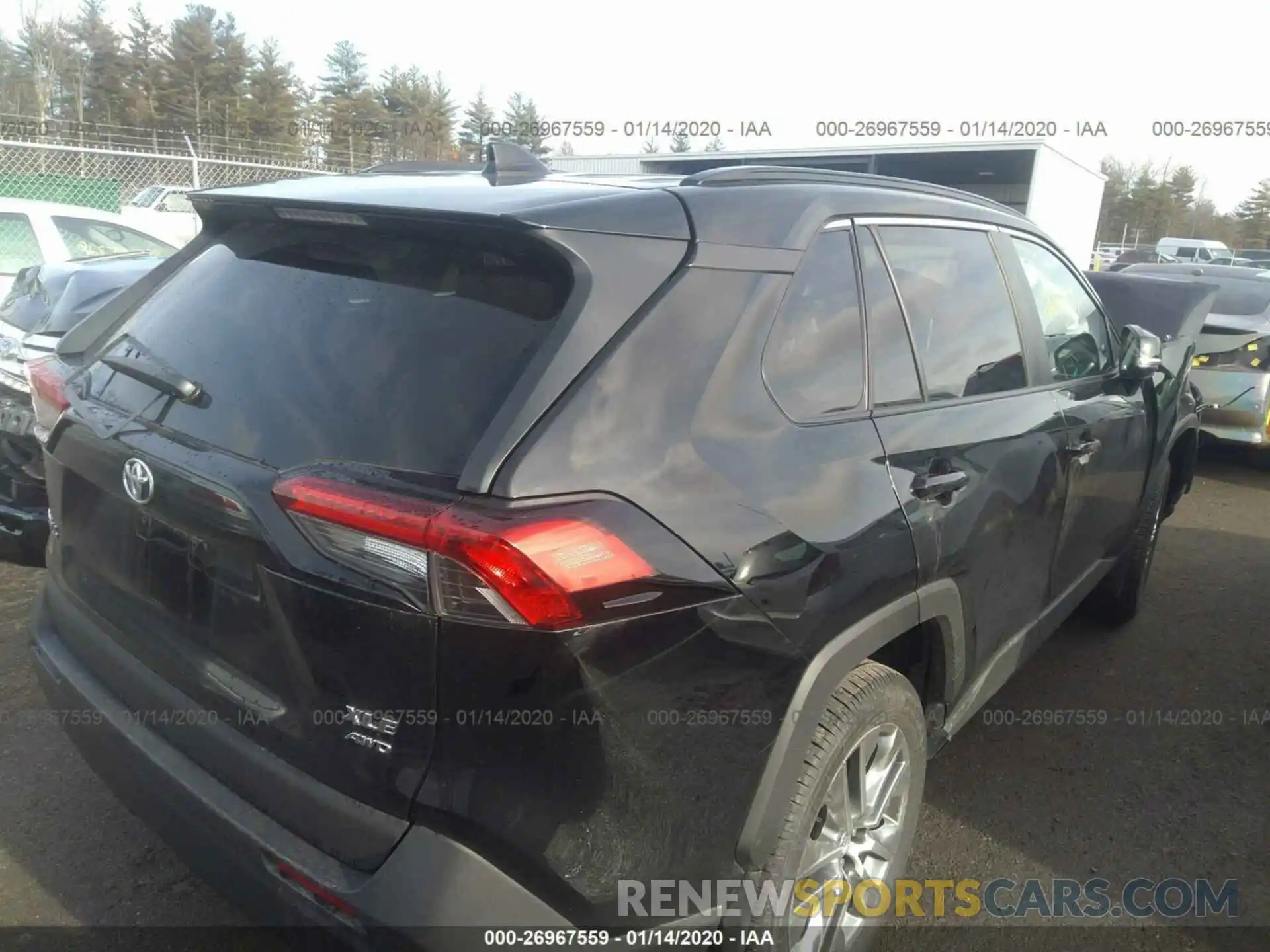 4 Photograph of a damaged car 2T3A1RFV3KC038587 TOYOTA RAV4 2019