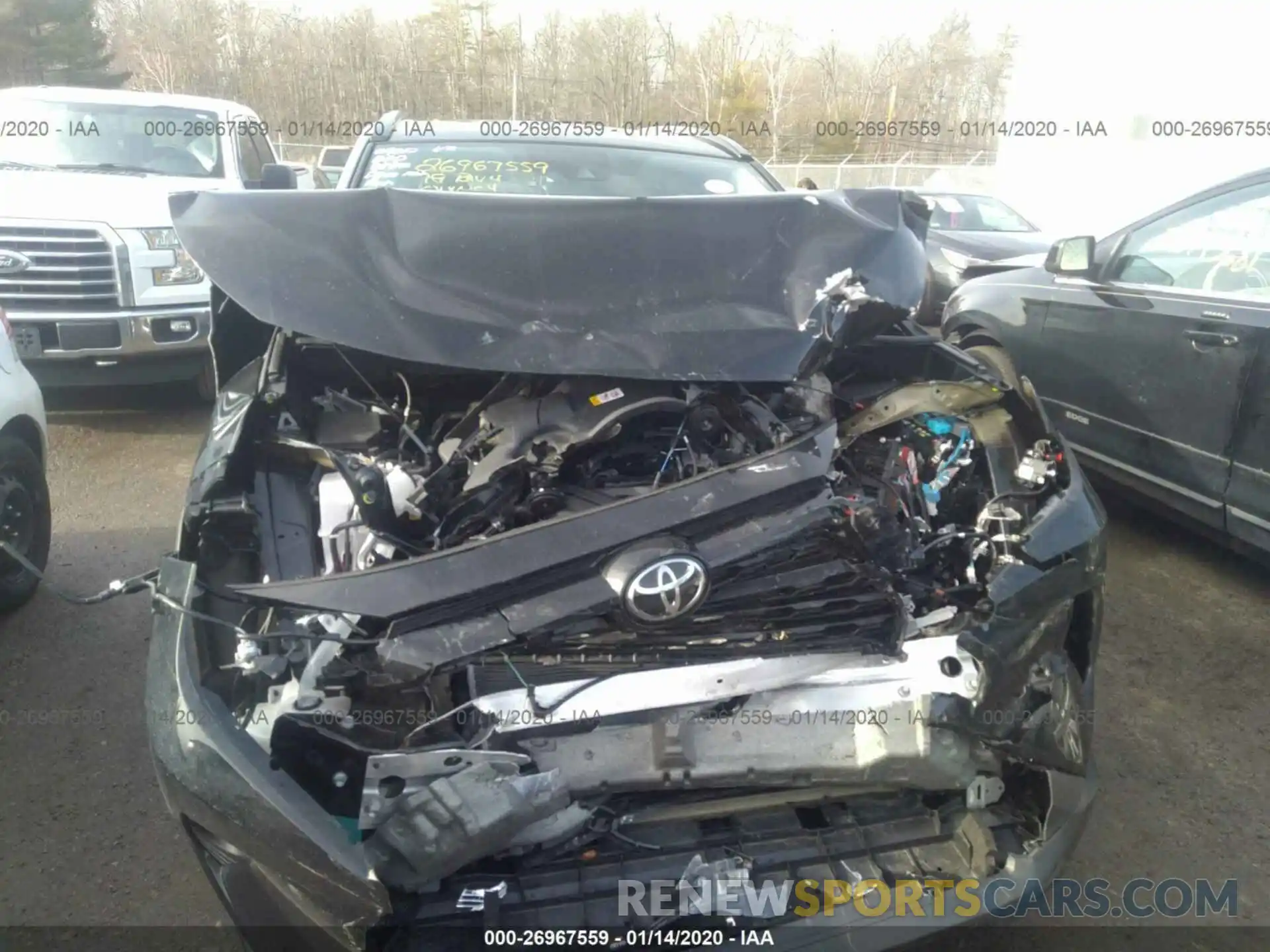 6 Фотография поврежденного автомобиля 2T3A1RFV3KC038587 TOYOTA RAV4 2019