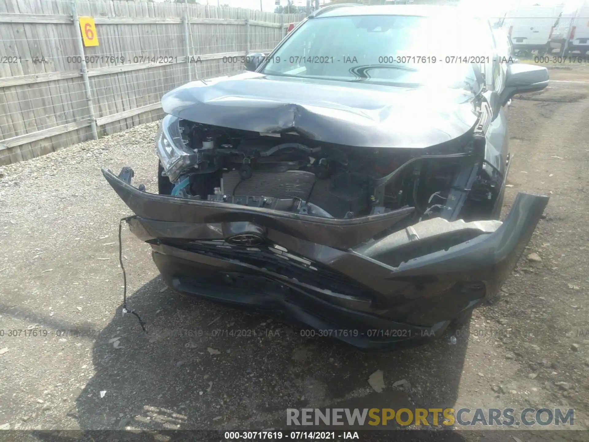 6 Photograph of a damaged car 2T3A1RFV3KC059309 TOYOTA RAV4 2019