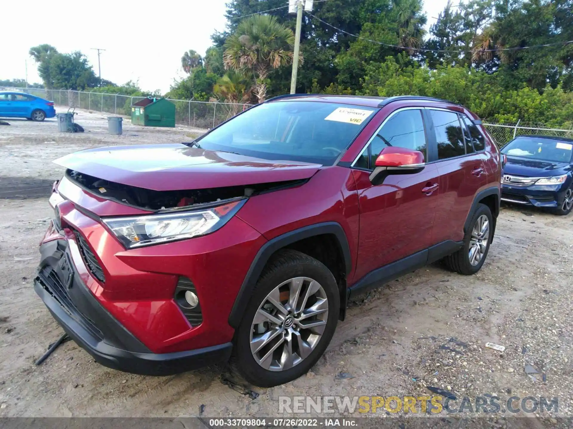 2 Photograph of a damaged car 2T3A1RFV3KW064346 TOYOTA RAV4 2019