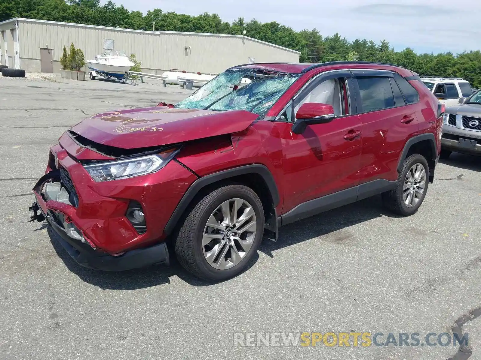 2 Photograph of a damaged car 2T3A1RFV4KC037870 TOYOTA RAV4 2019