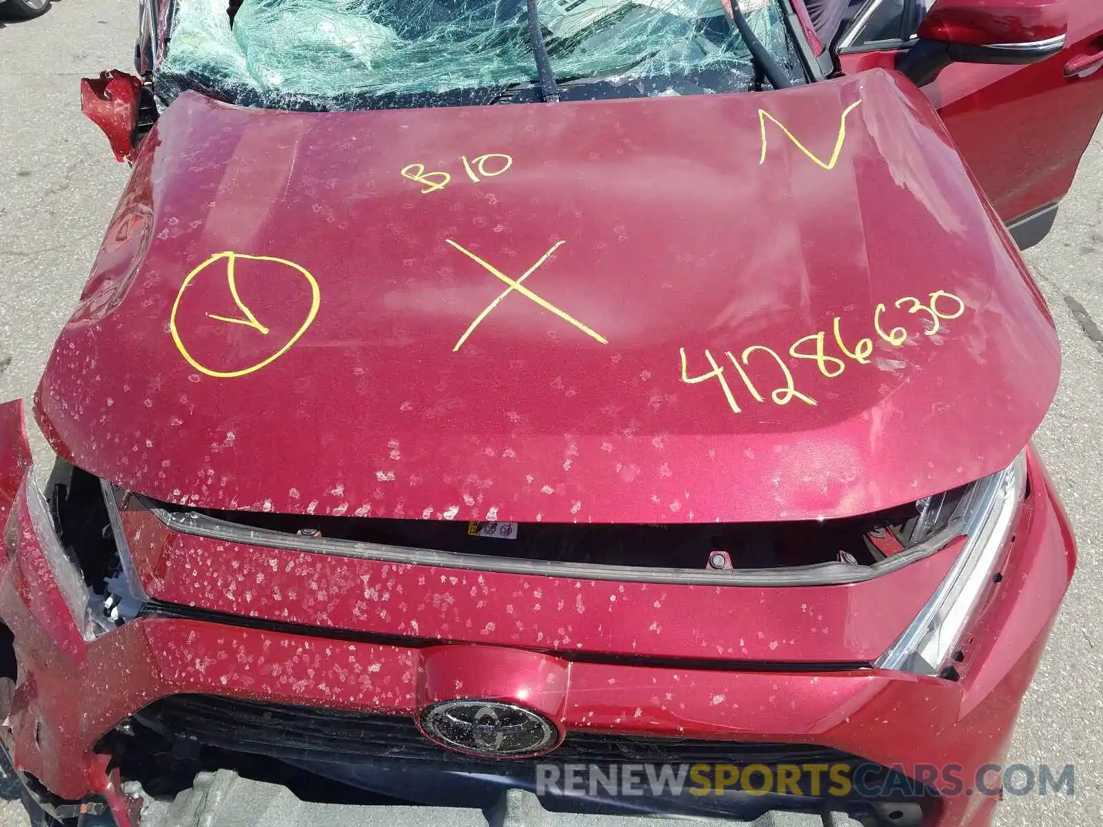 7 Photograph of a damaged car 2T3A1RFV4KC037870 TOYOTA RAV4 2019