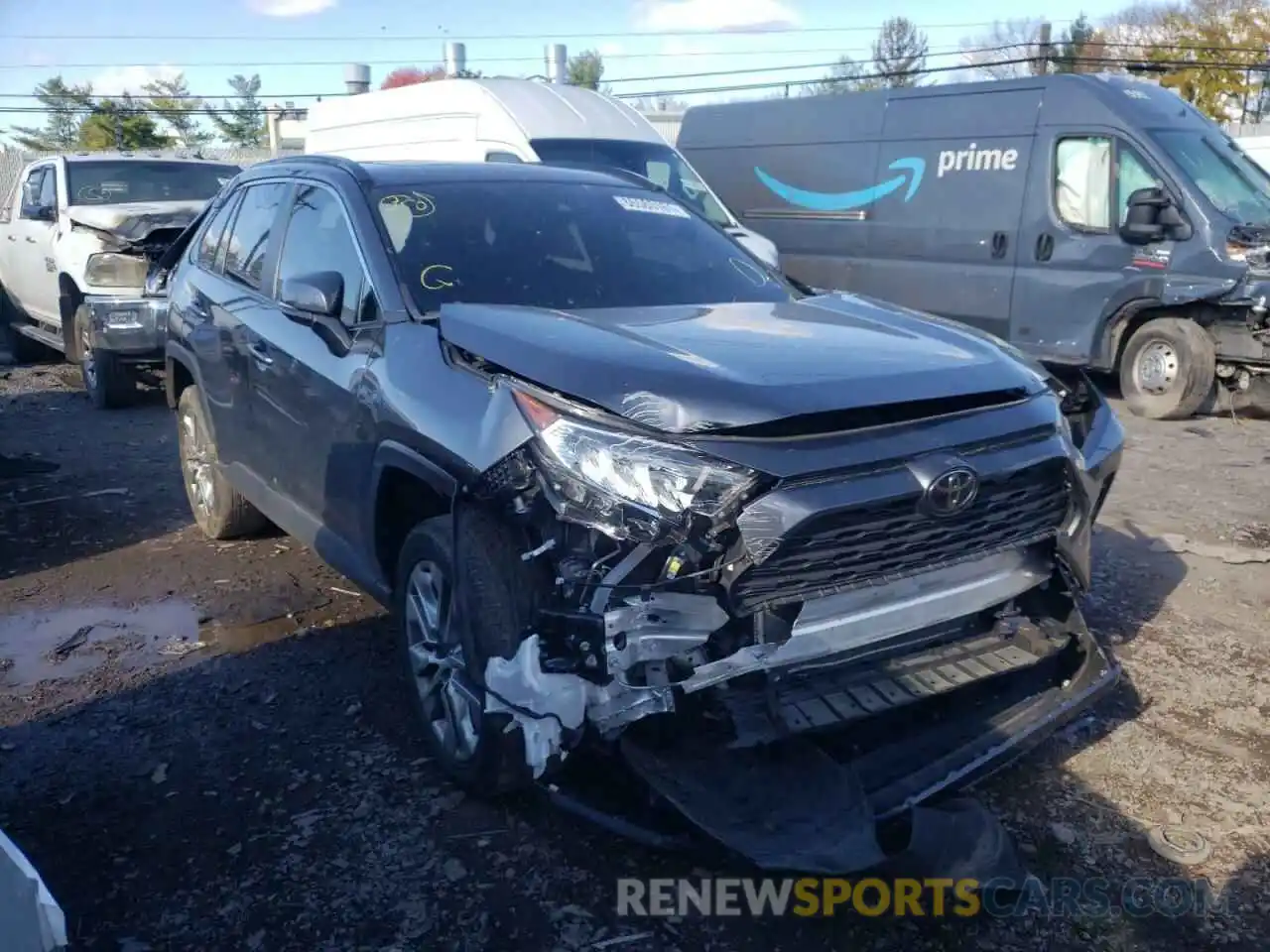 1 Photograph of a damaged car 2T3A1RFV4KC052515 TOYOTA RAV4 2019