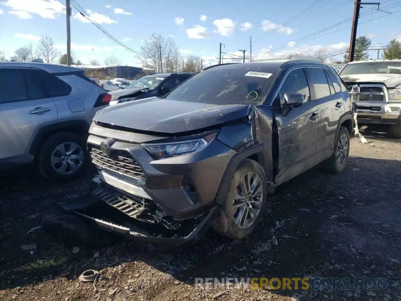 2 Фотография поврежденного автомобиля 2T3A1RFV4KC052515 TOYOTA RAV4 2019