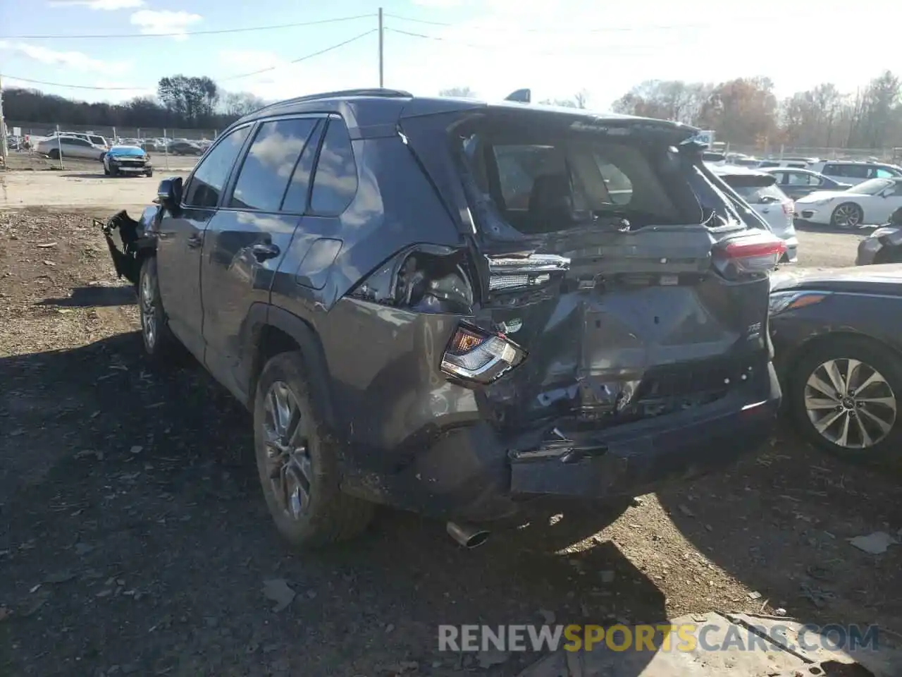 3 Фотография поврежденного автомобиля 2T3A1RFV4KC052515 TOYOTA RAV4 2019