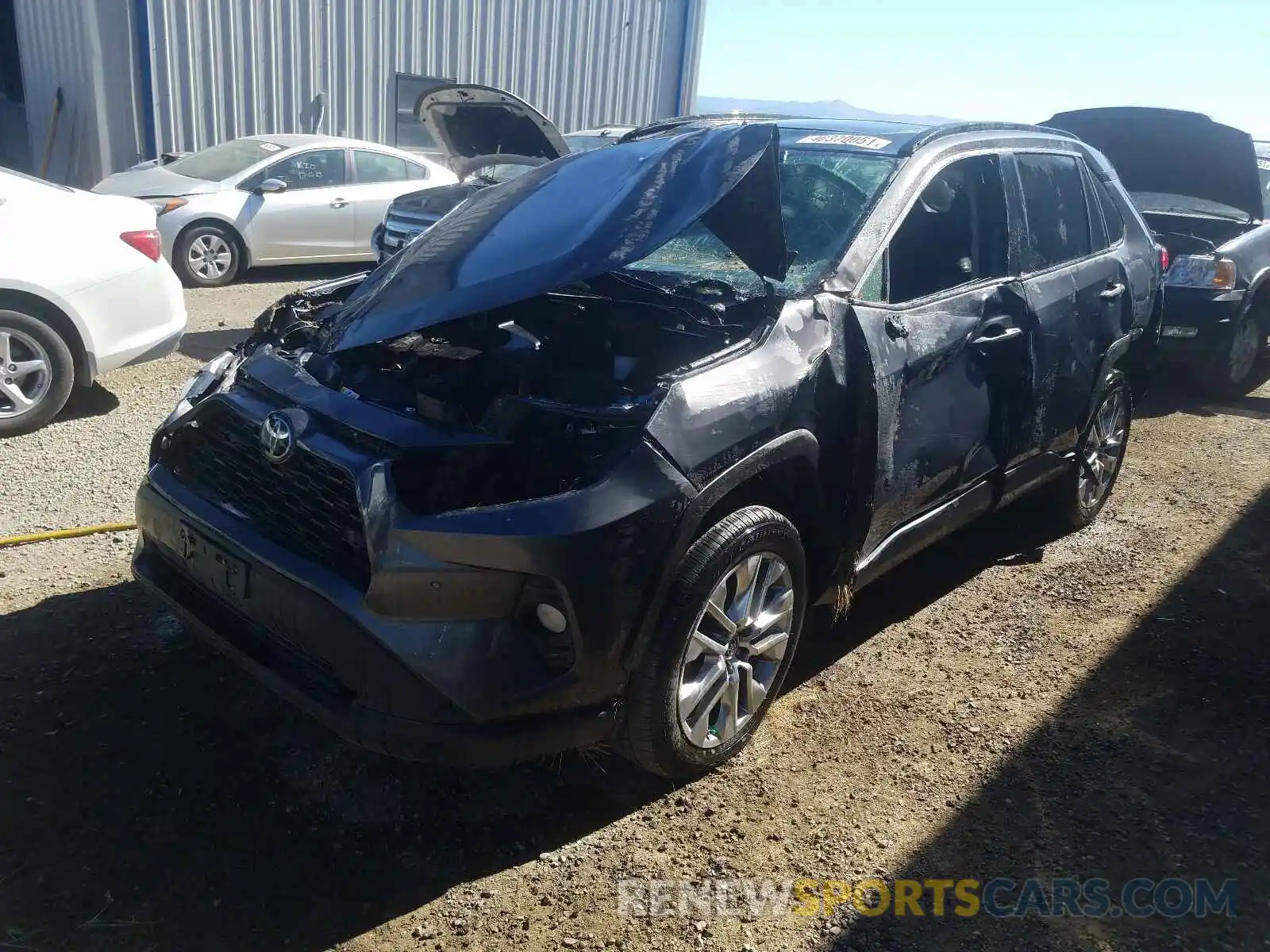 2 Фотография поврежденного автомобиля 2T3A1RFV4KC053891 TOYOTA RAV4 2019