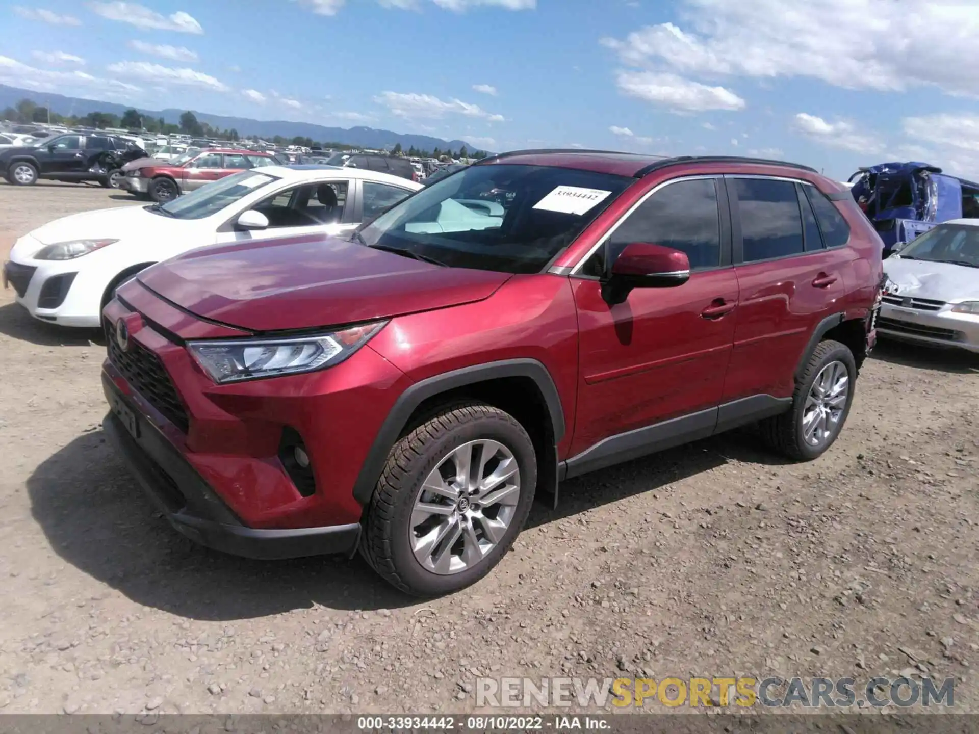 2 Фотография поврежденного автомобиля 2T3A1RFV5KC012394 TOYOTA RAV4 2019