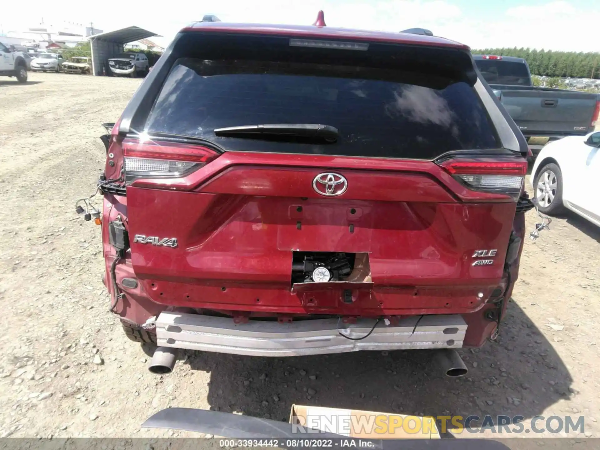 6 Фотография поврежденного автомобиля 2T3A1RFV5KC012394 TOYOTA RAV4 2019