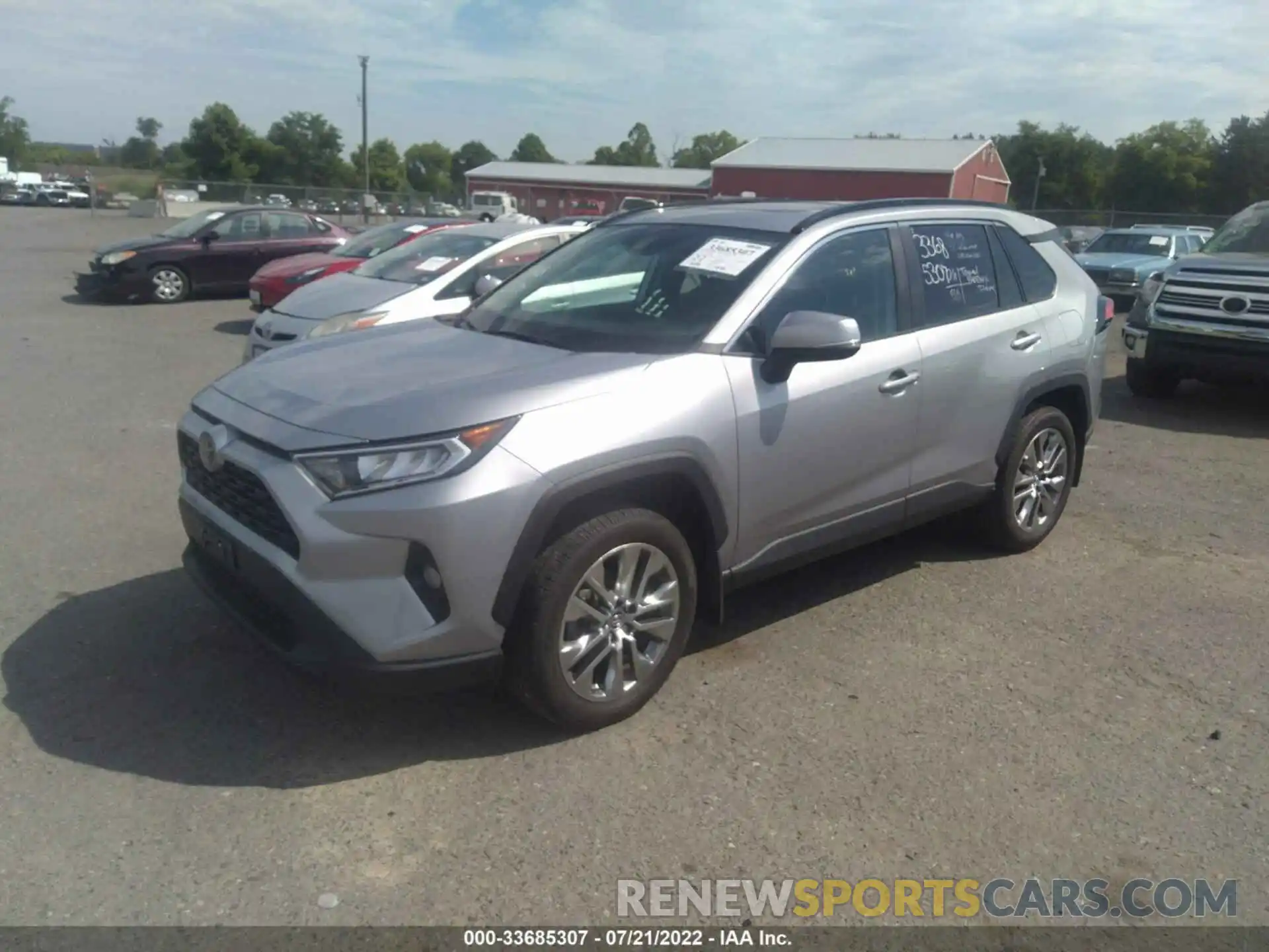 2 Фотография поврежденного автомобиля 2T3A1RFV5KC034525 TOYOTA RAV4 2019